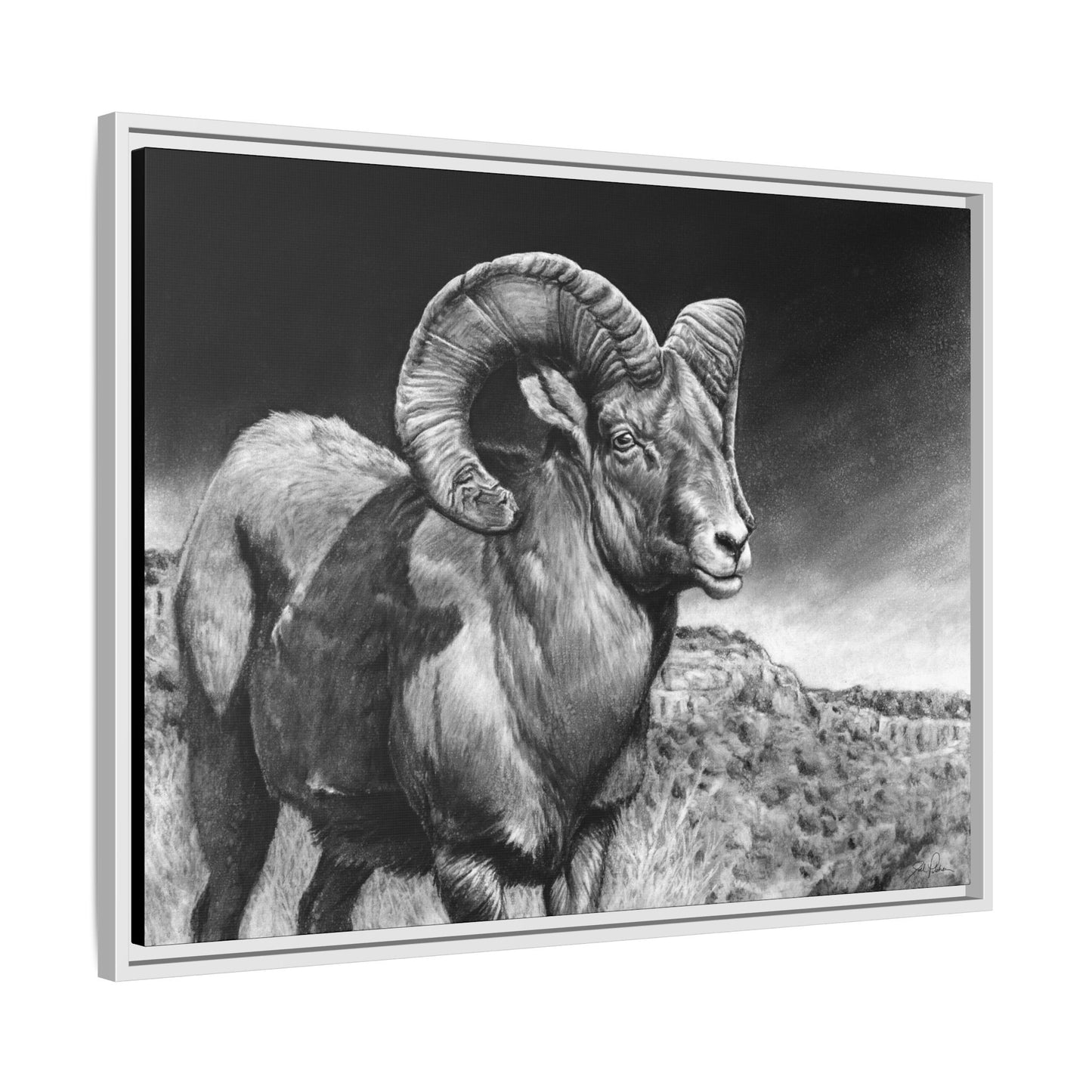 "High Class" Framed Canvas