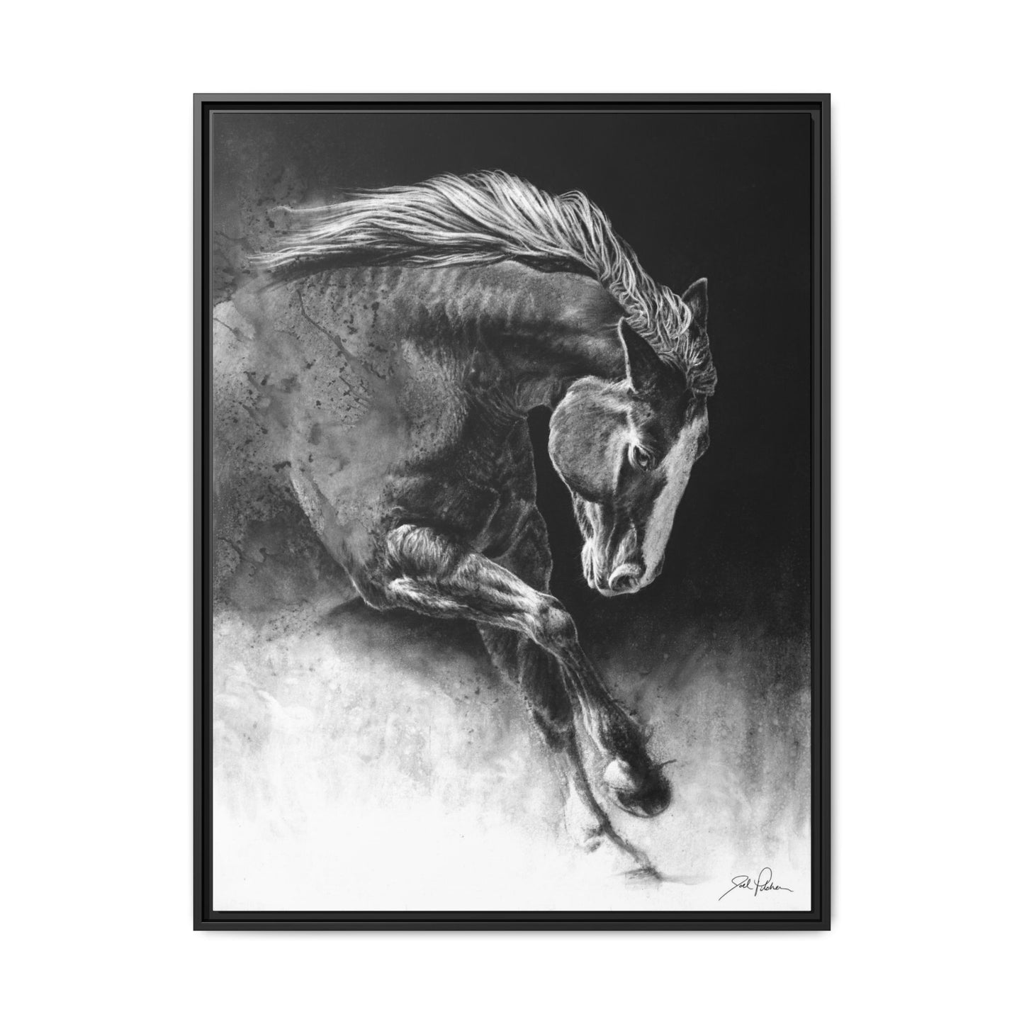 "Unbridled" Framed Canvas