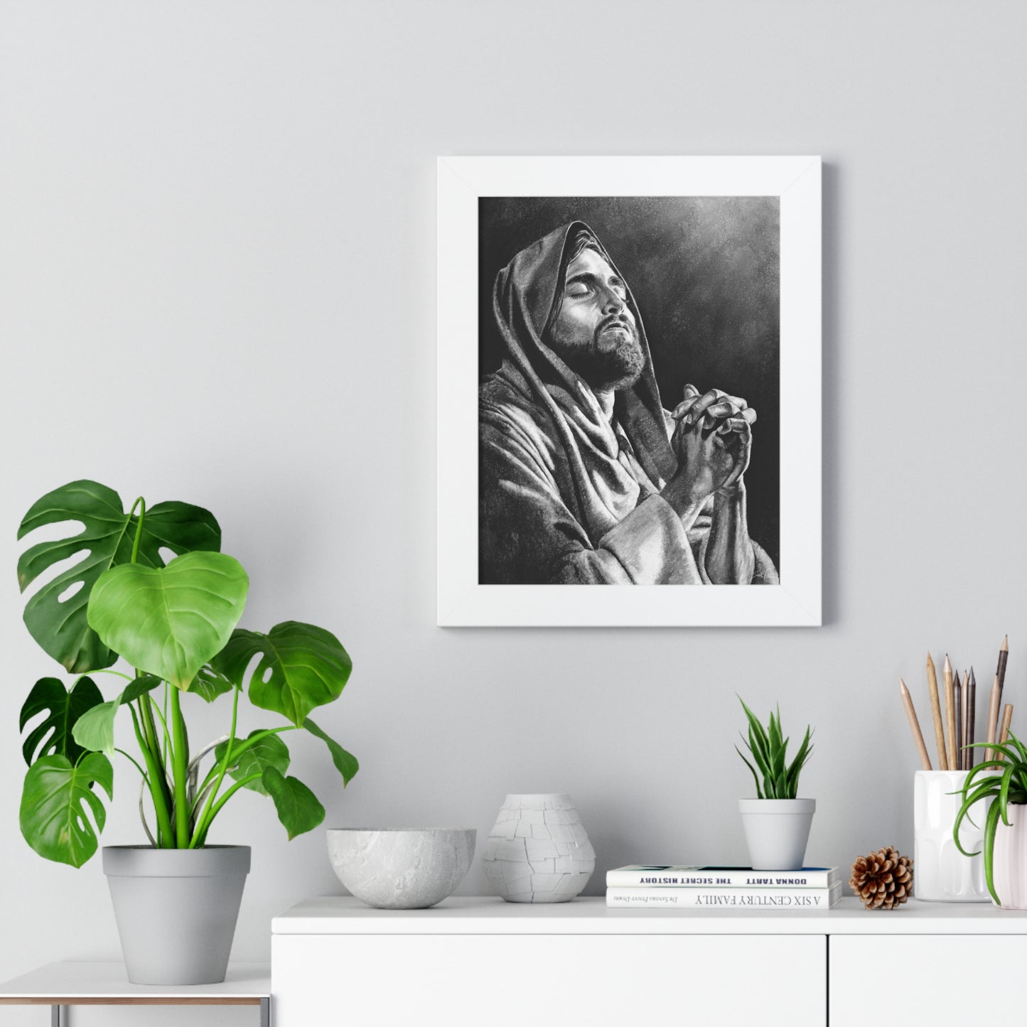 "Thy Will Be Done" Framed Paper Print