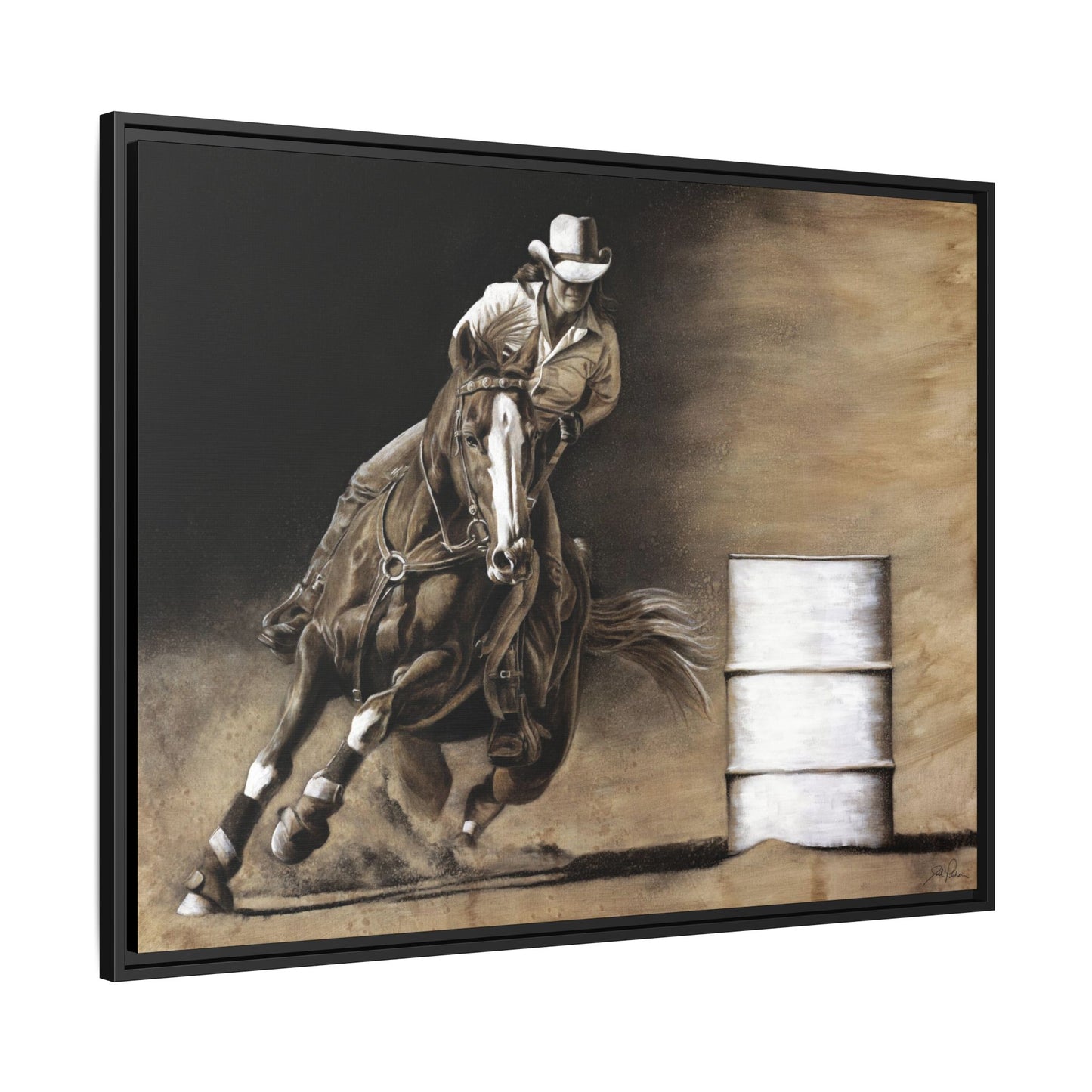 "Turn and Burn" Framed Canvas