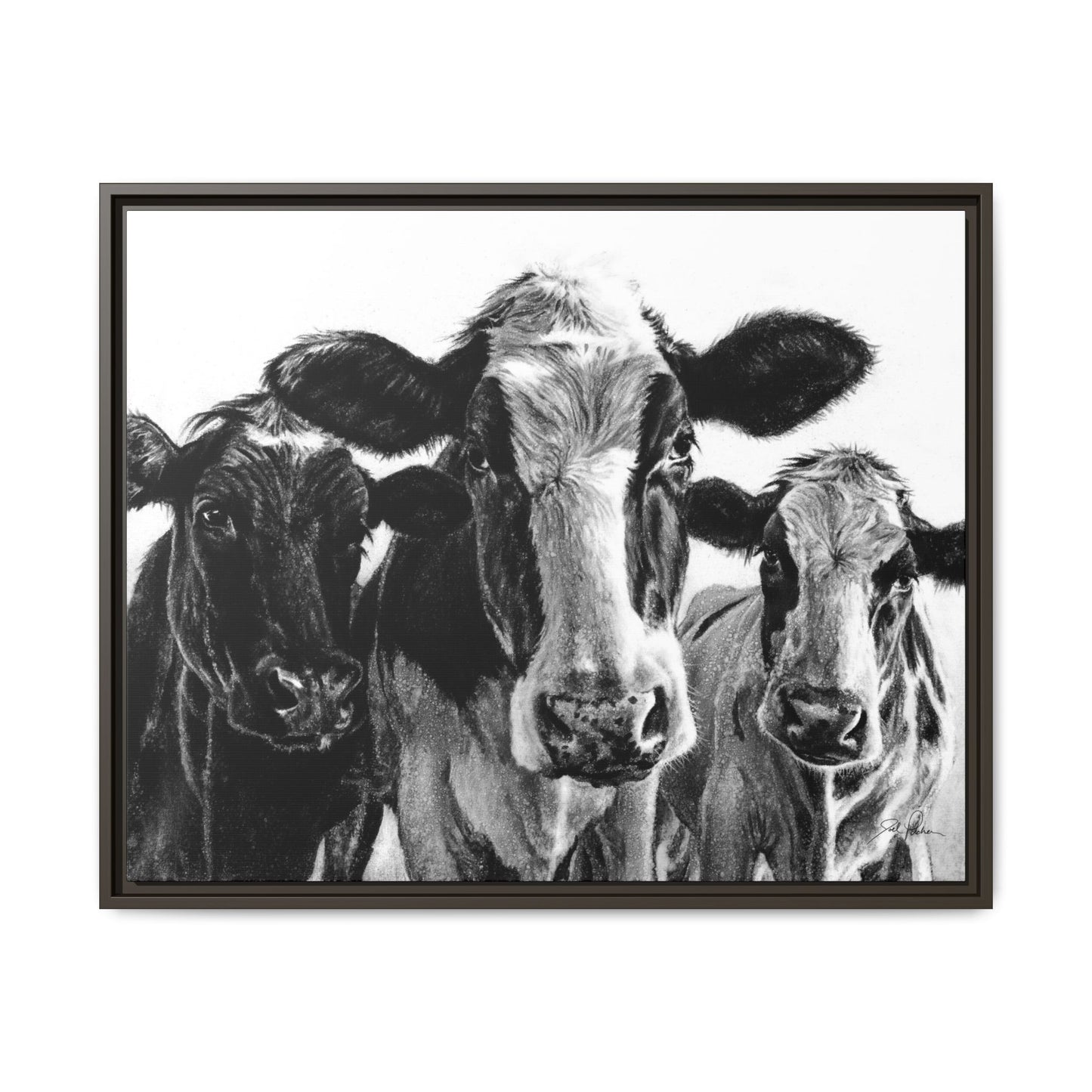"Milk Maids" Framed Canvas
