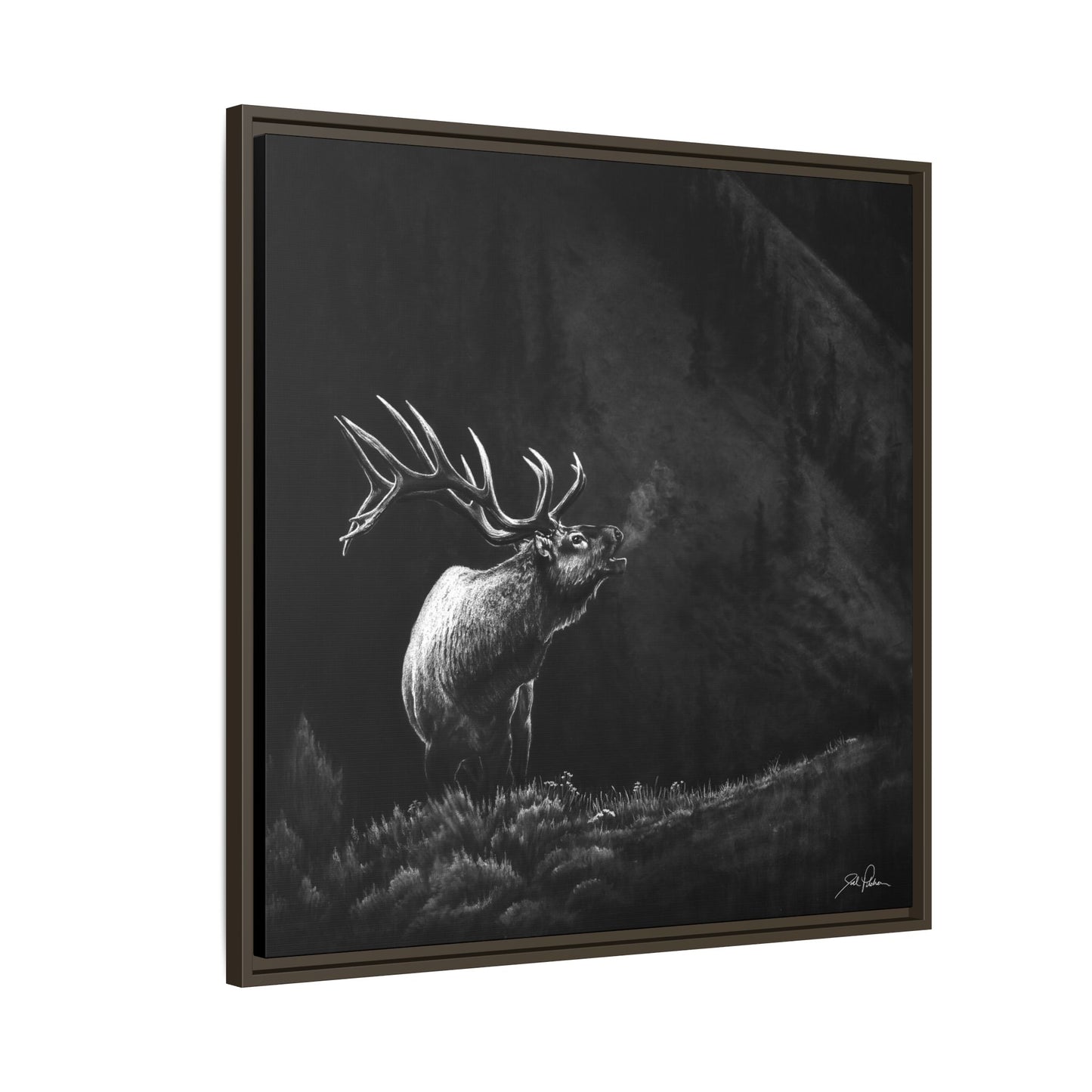 "Mountain Monarch" Framed Canvas