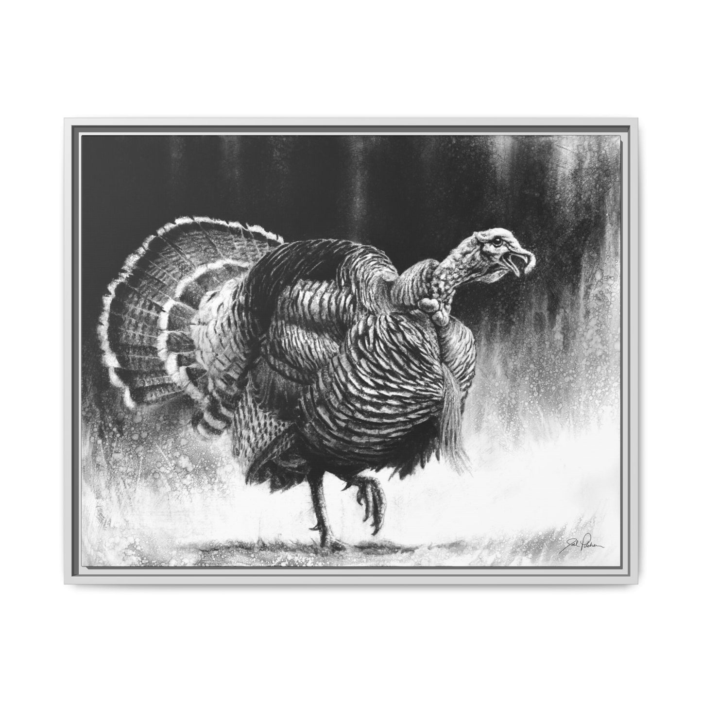 "Gobbler" Framed Canvas