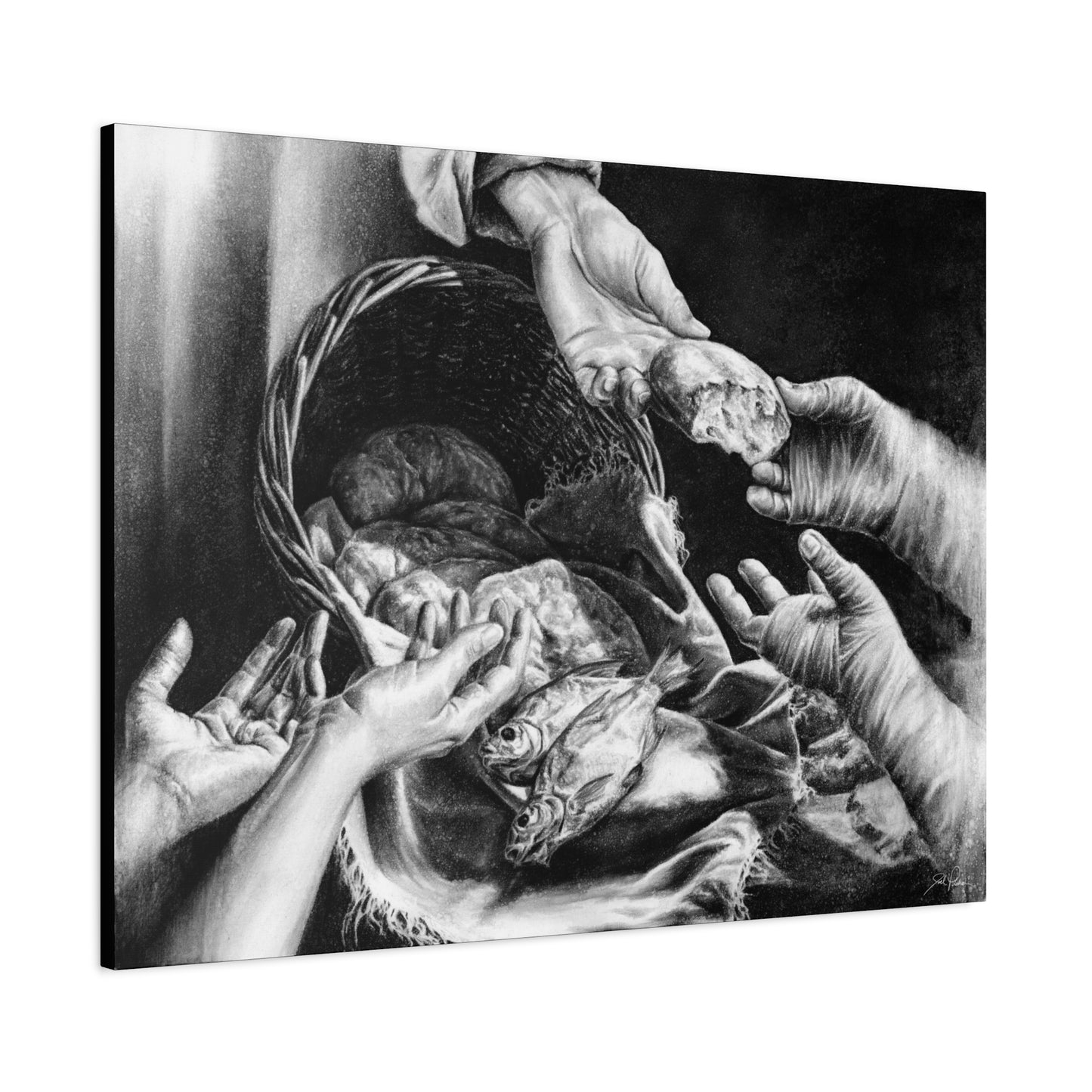 "Loaves and Fishes" Stretched Canvas