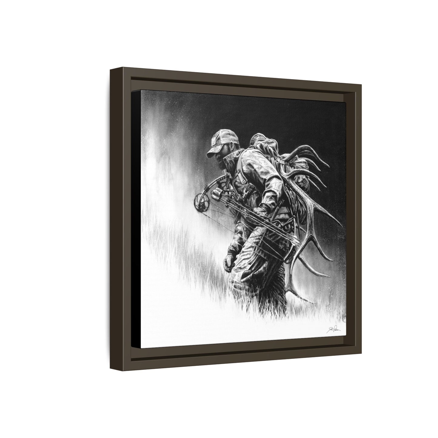"Uphill Battle" Framed Canvas
