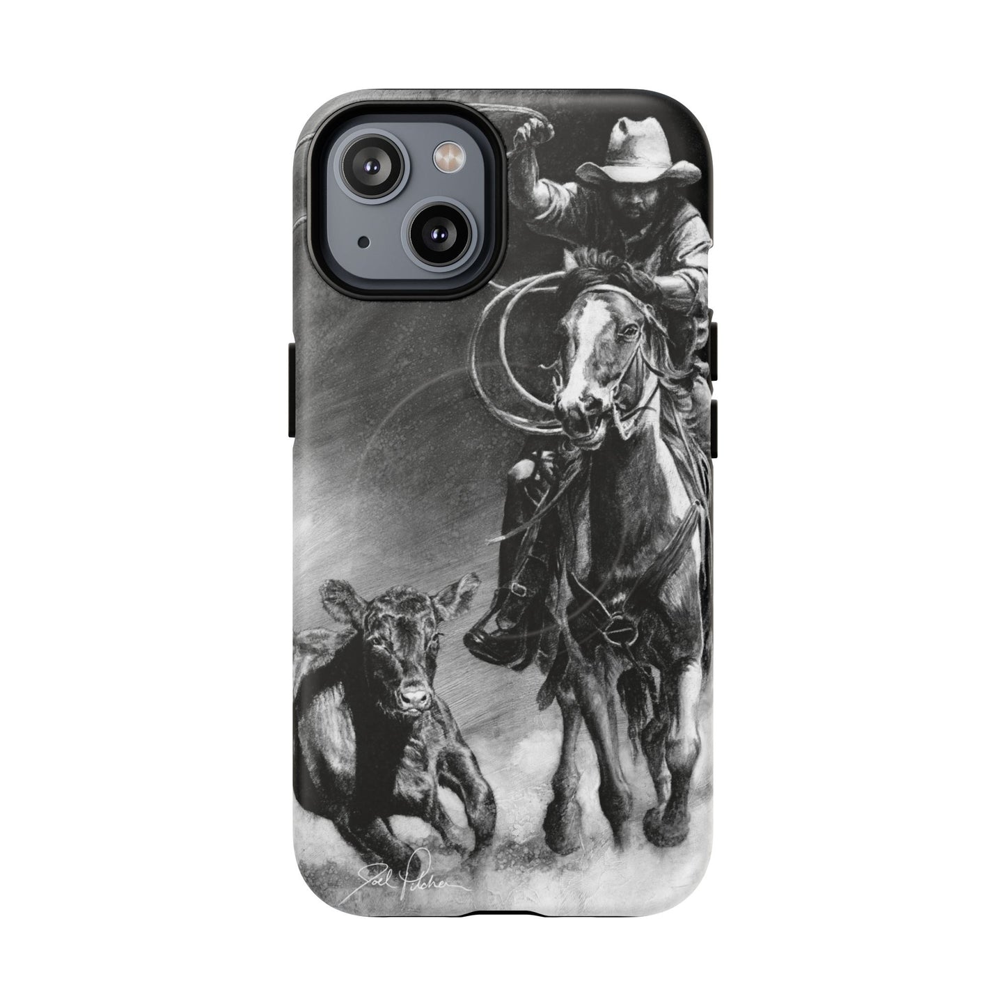 "Calf Roping" Magnetic Tough Case