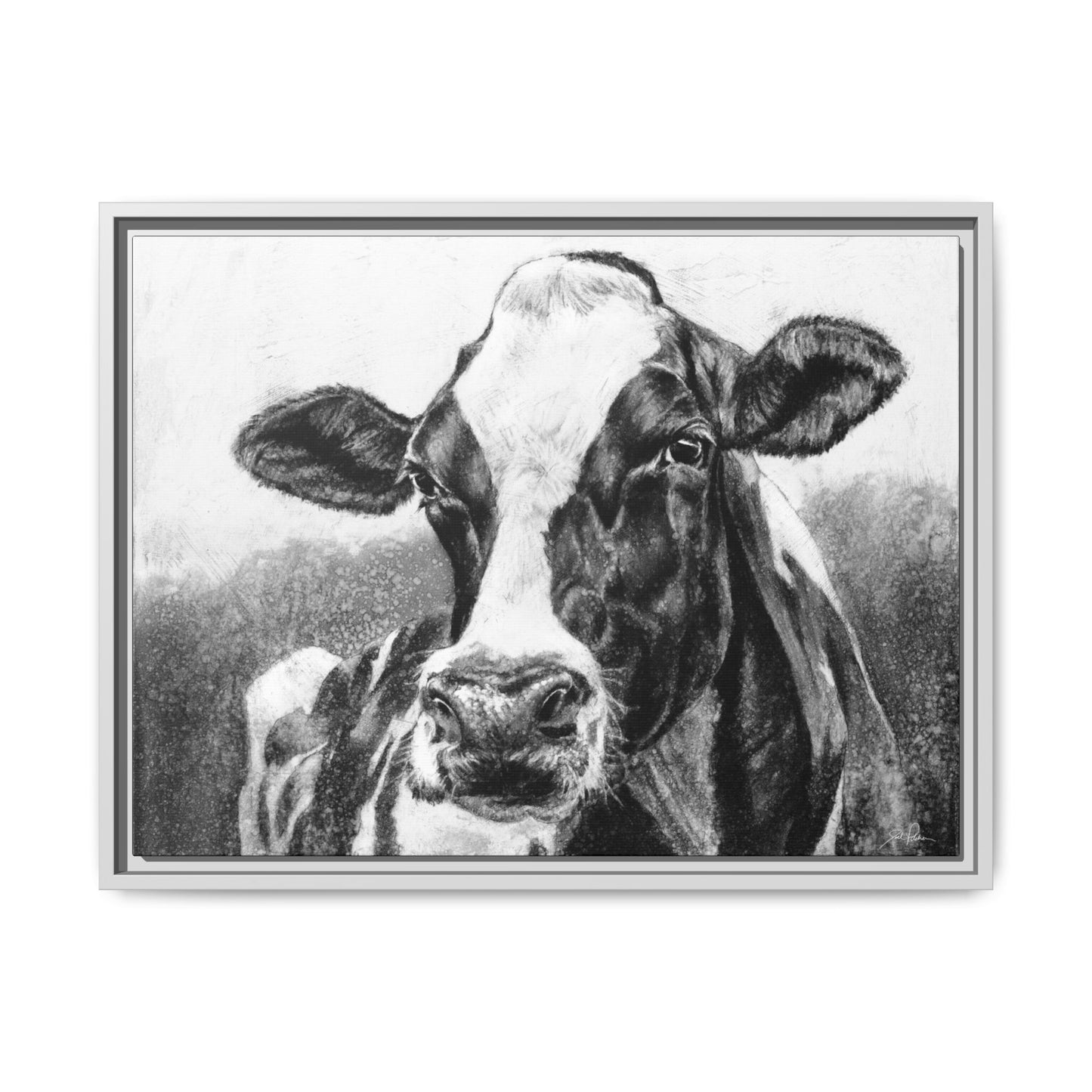 "Holstein" Framed Canvas