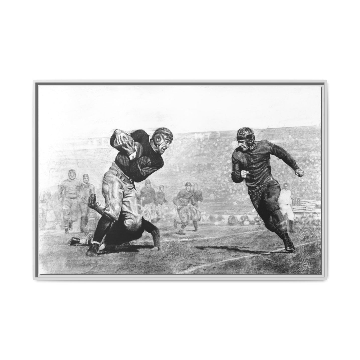 "Leatherheads" Framed Canvas