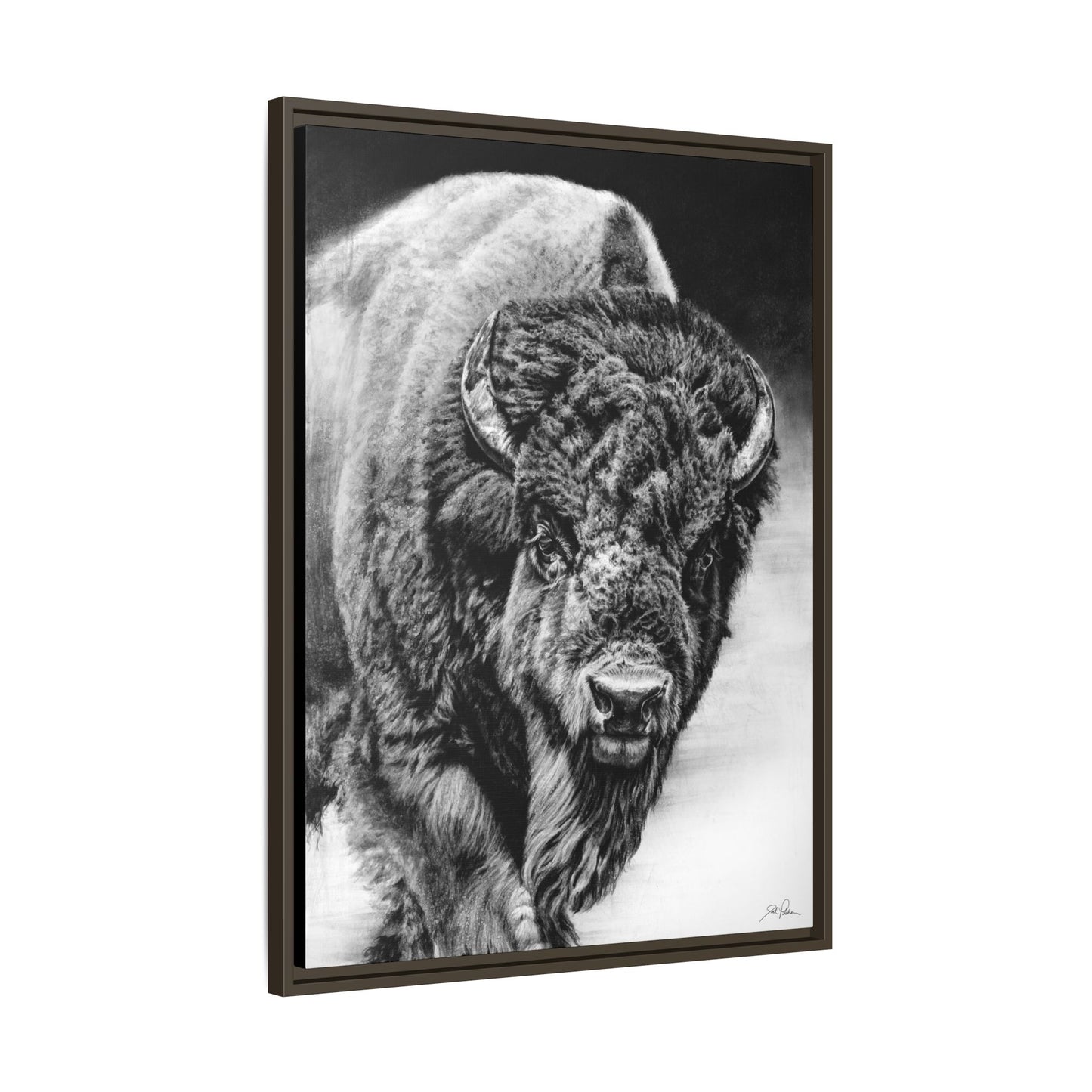 "Heavyweight Champ" Framed Canvas