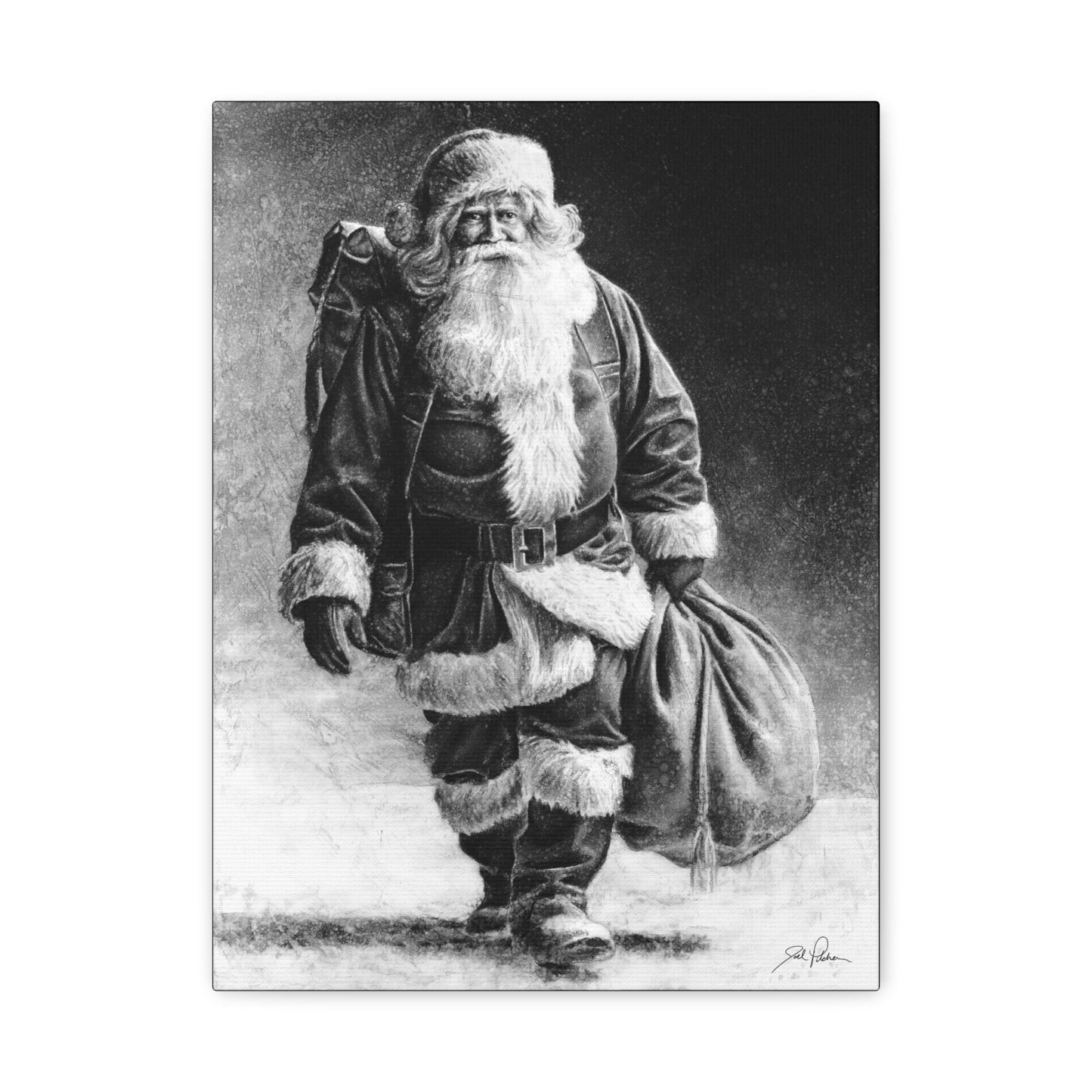 "Right Down Santa Claus Lane" Stretched Canvas