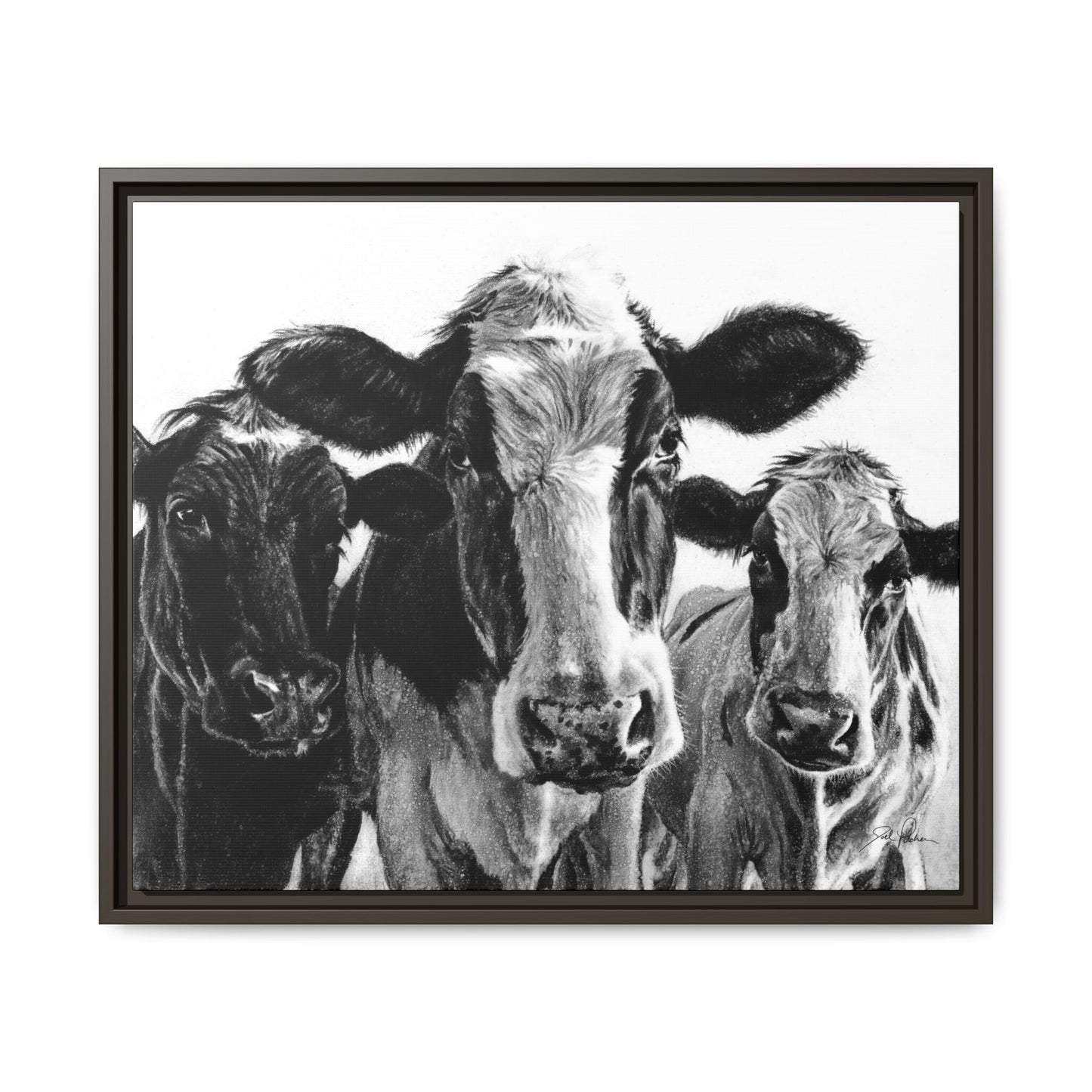 "Milk Maids" Framed Canvas