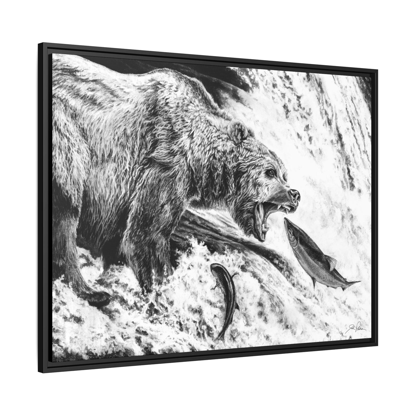 Gone Fishin'" Framed Canvas