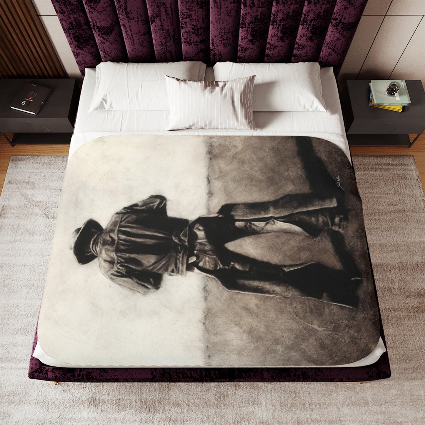 "Cowboy" Sherpa Blanket