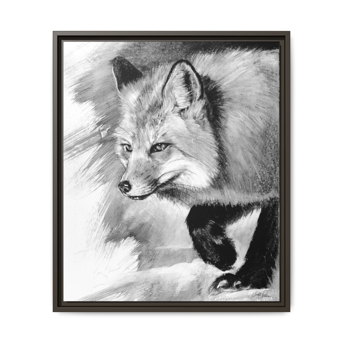 "Fox" Framed Canvas