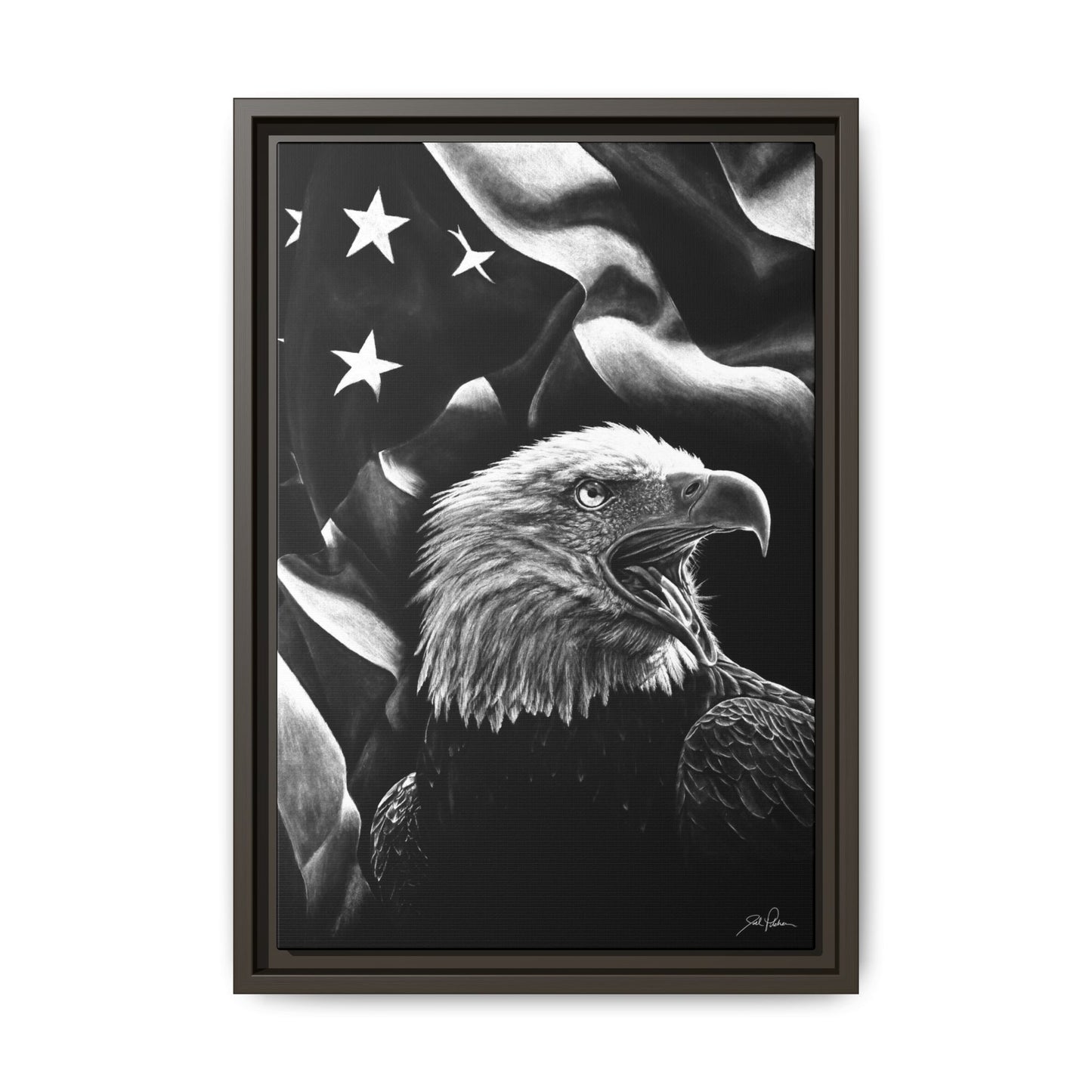 "American Eagle" Framed Canvas