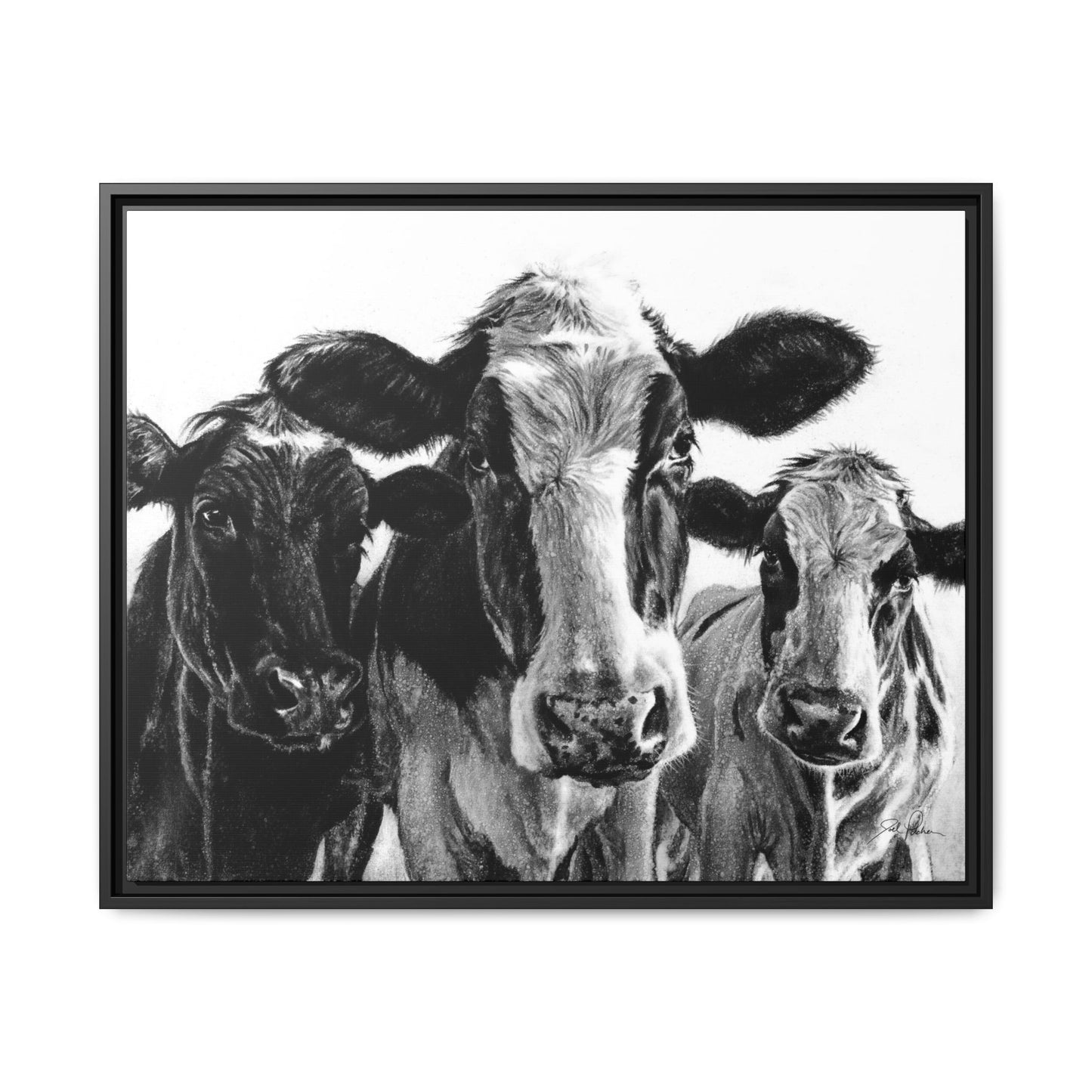 "Milk Maids" Framed Canvas