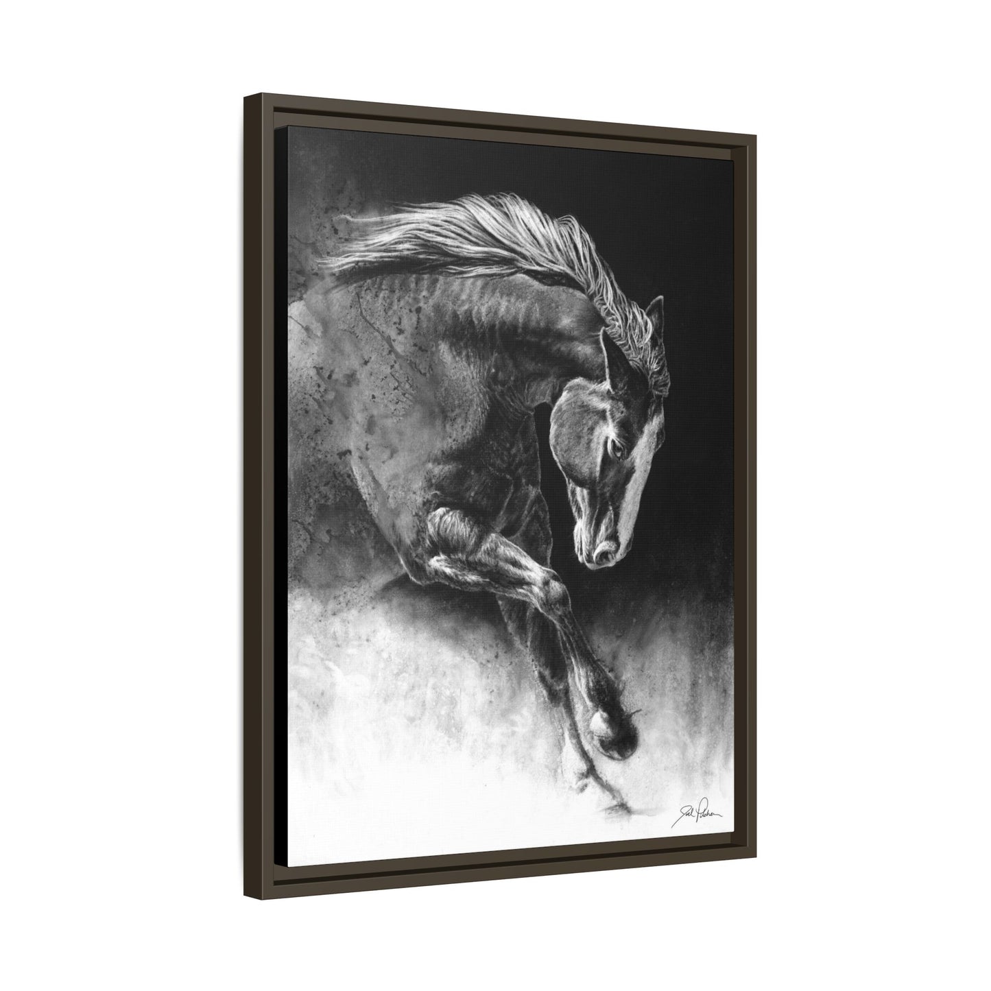 "Unbridled" Framed Canvas