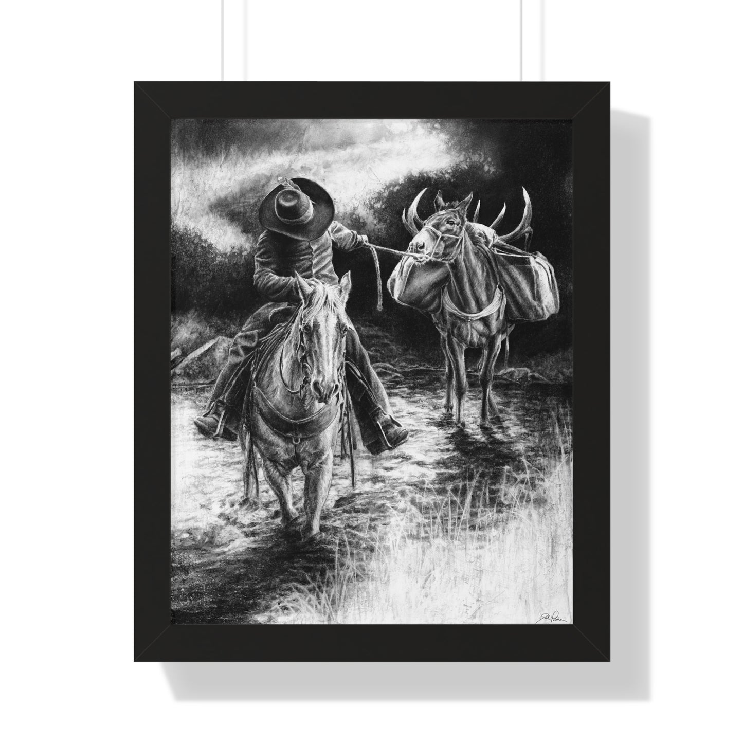 "Shallow Crossing" Framed Paper Print
