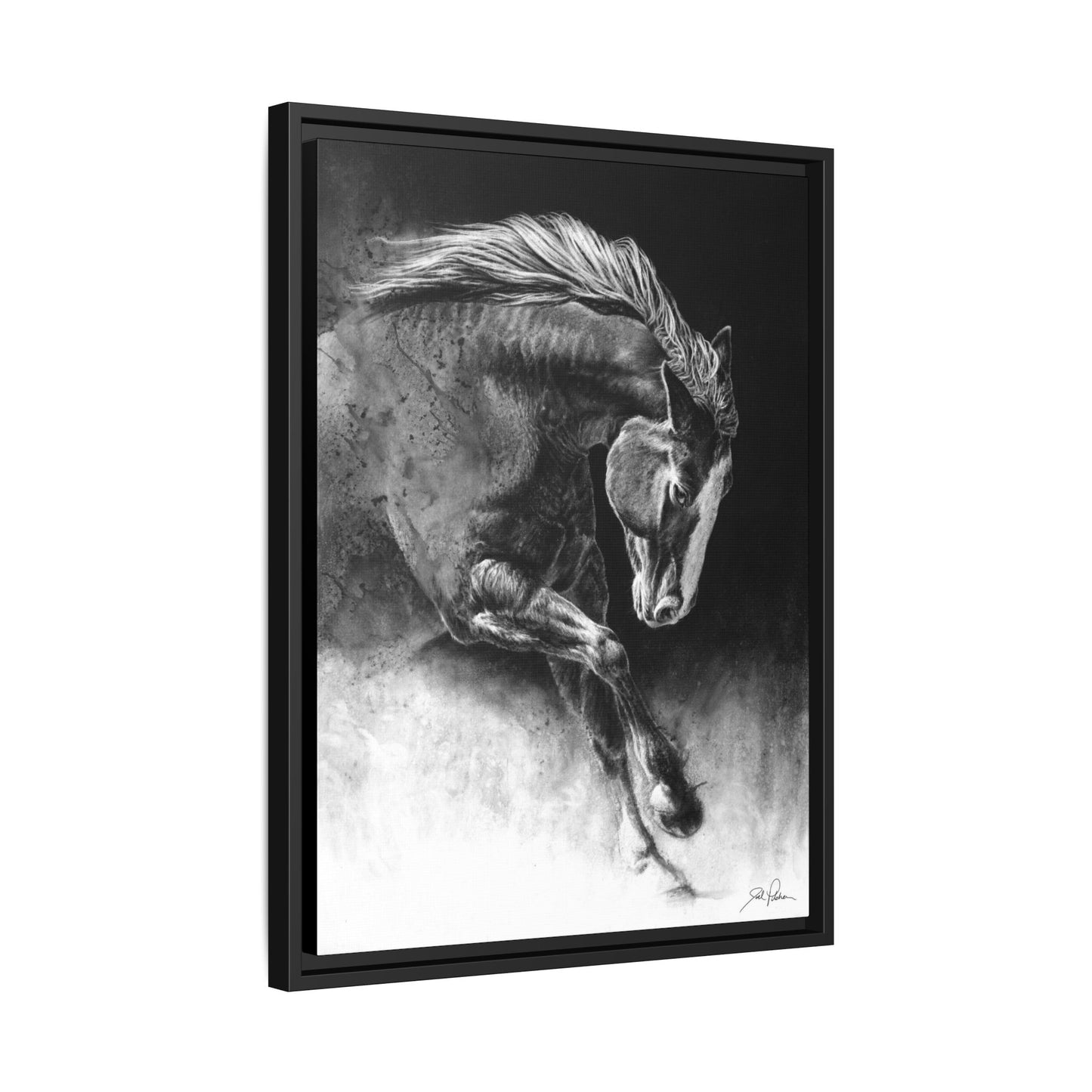 "Unbridled" Framed Canvas