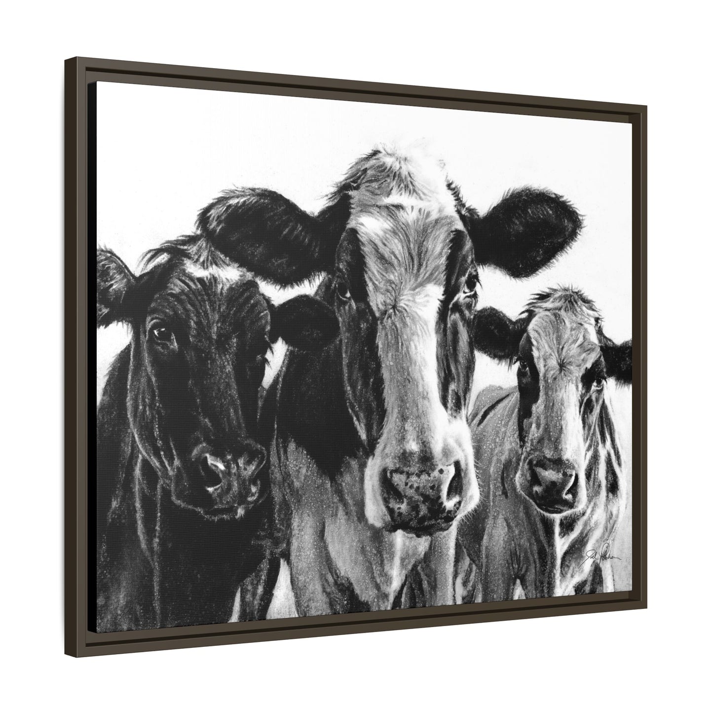 "Milk Maids" Framed Canvas