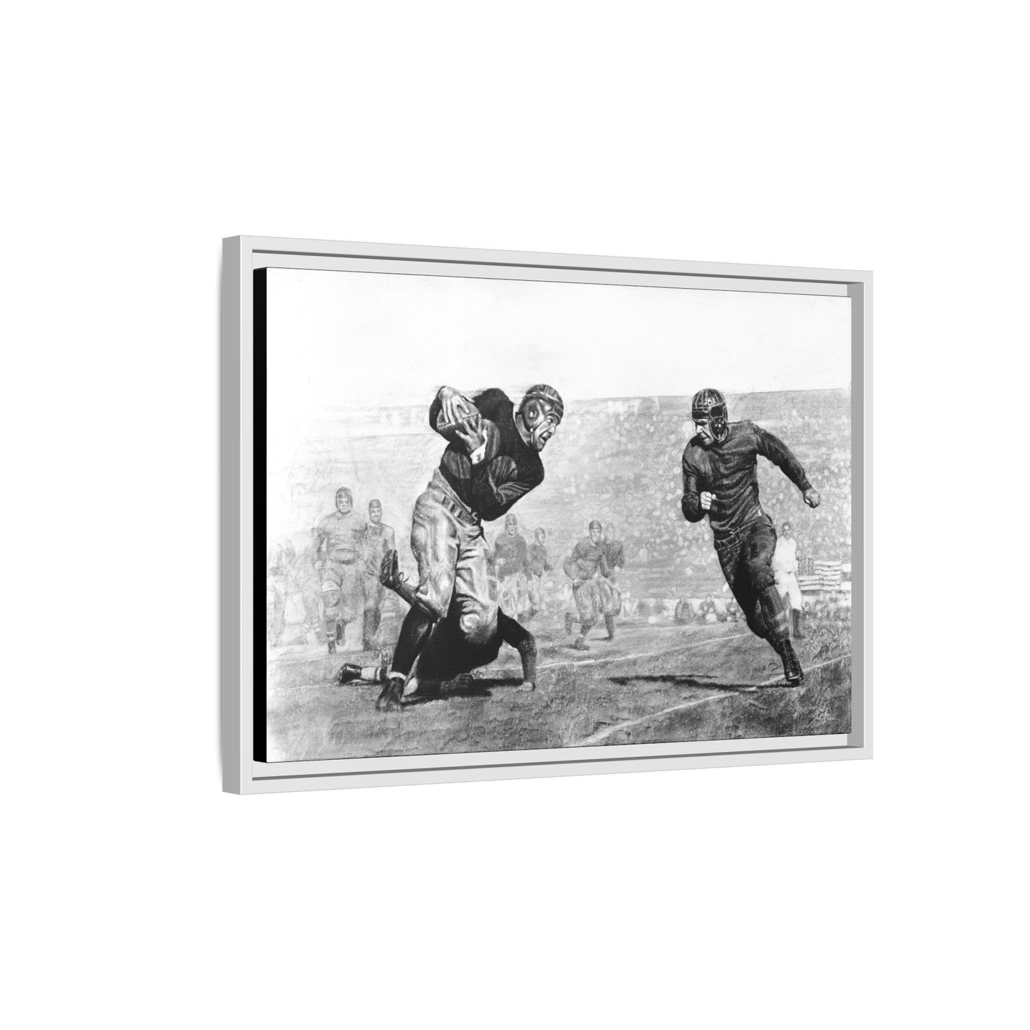 "Leatherheads" Framed Canvas