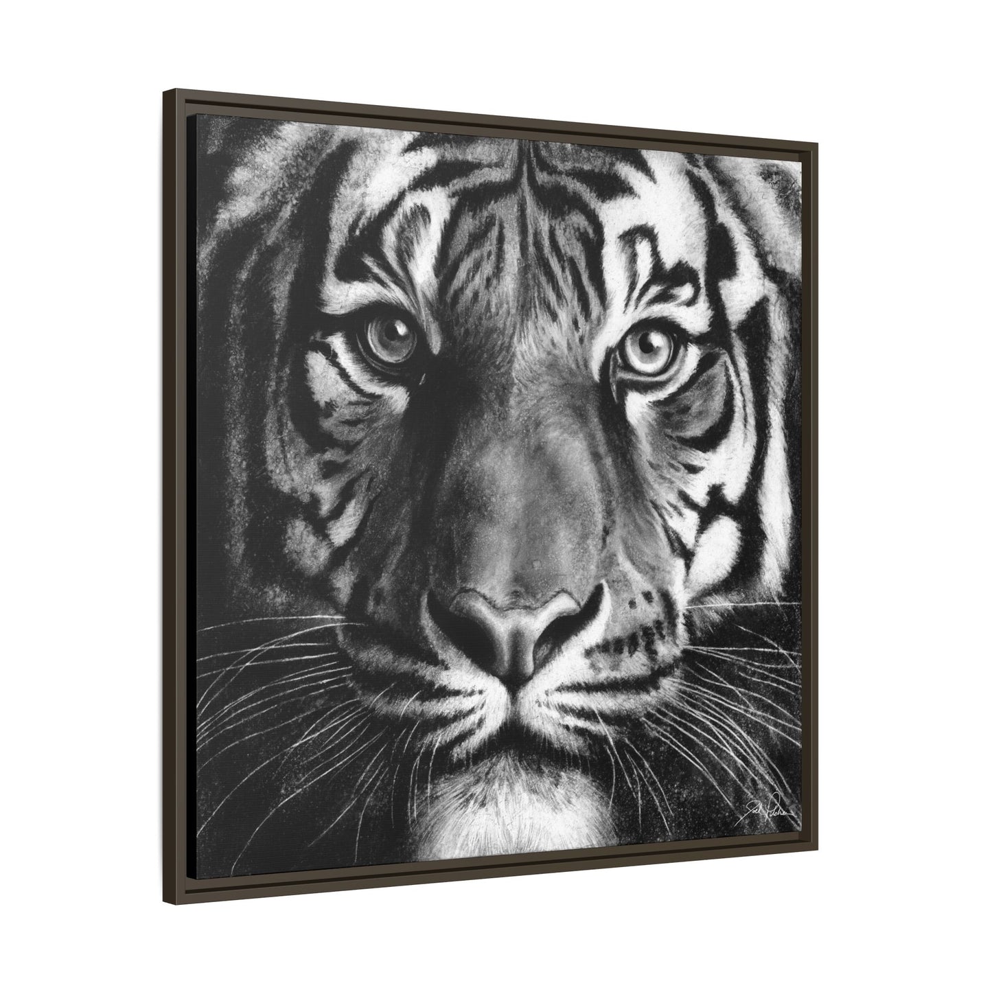 "Tiger" Framed Canvas