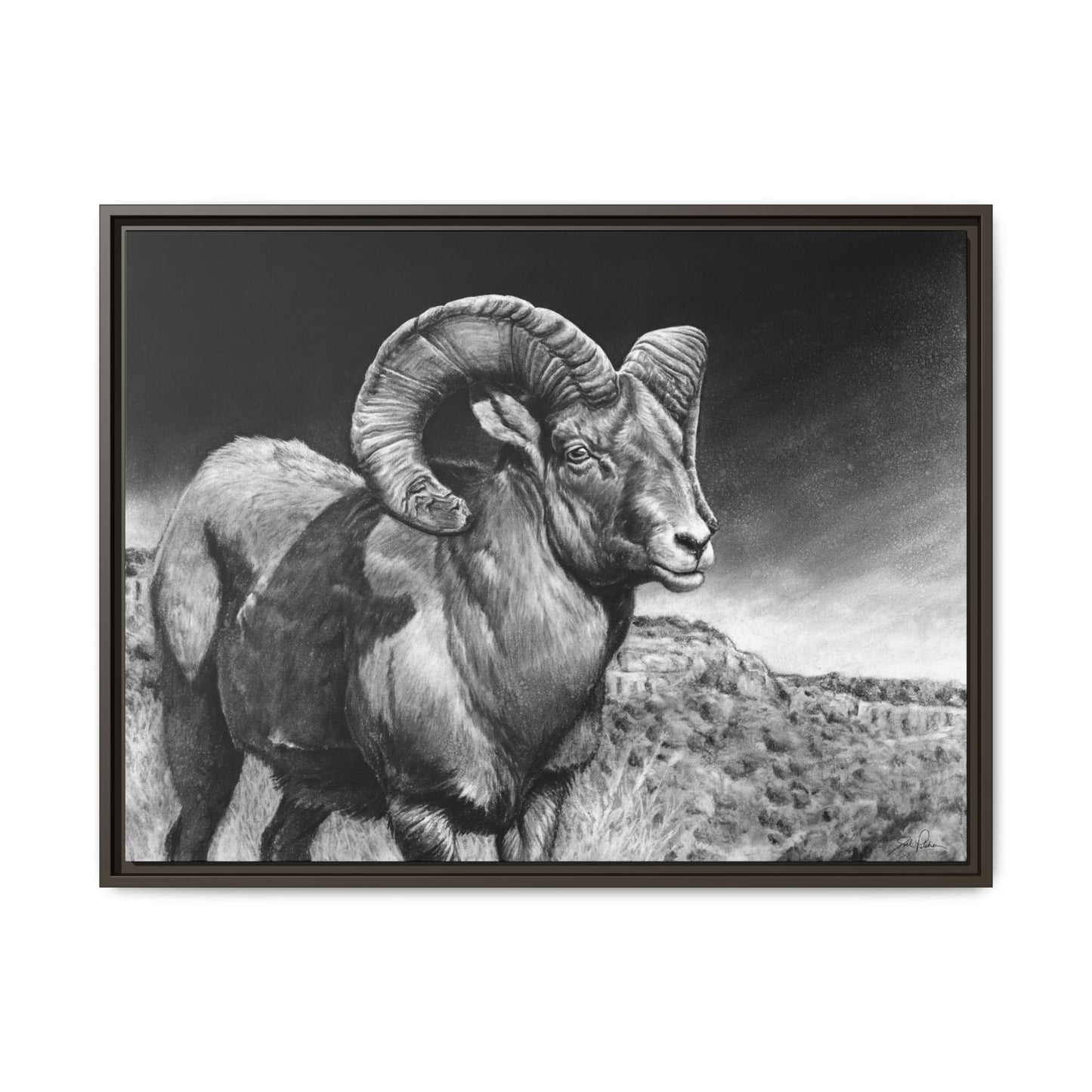 "High Class" Framed Canvas