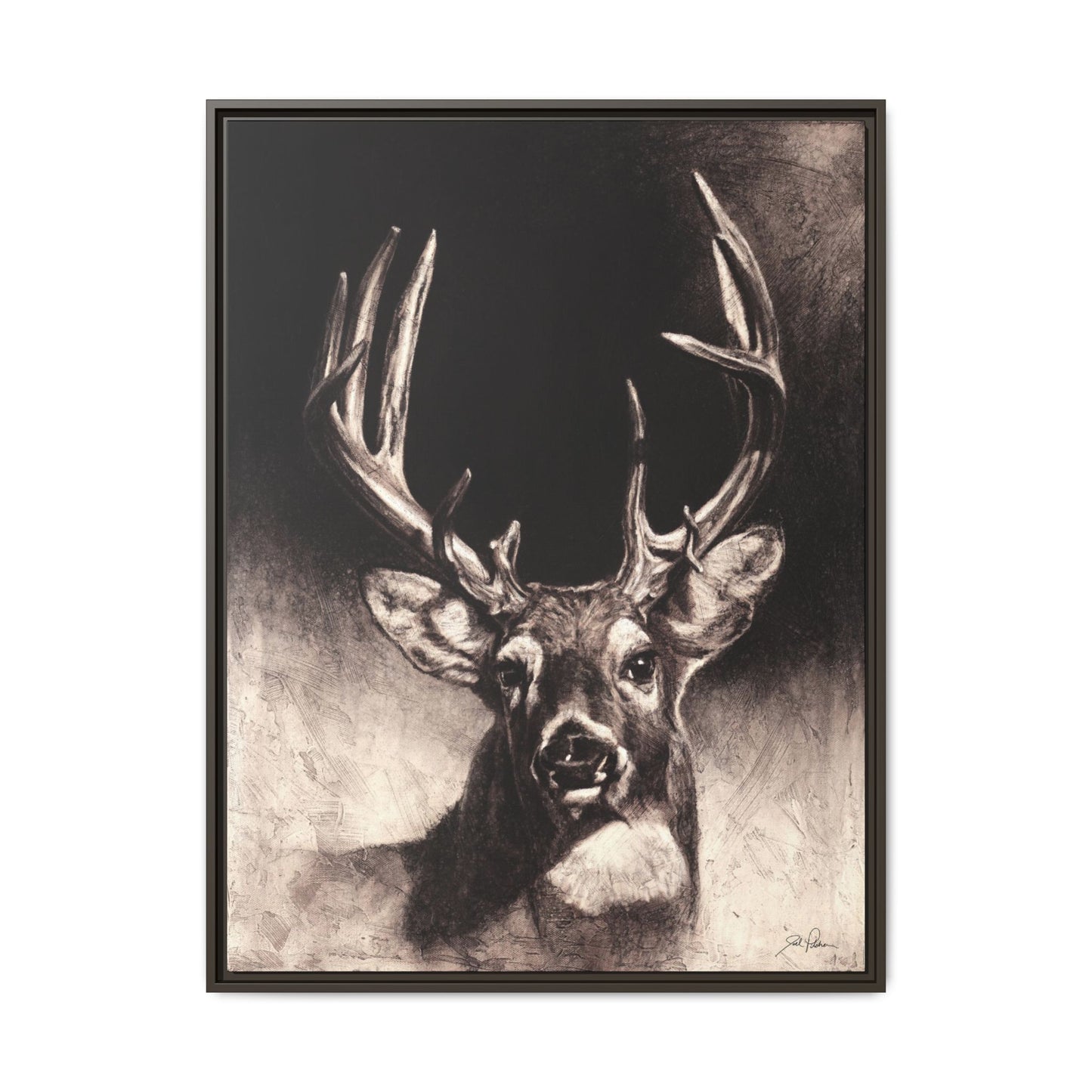 "Nice Buck" Framed Canvas