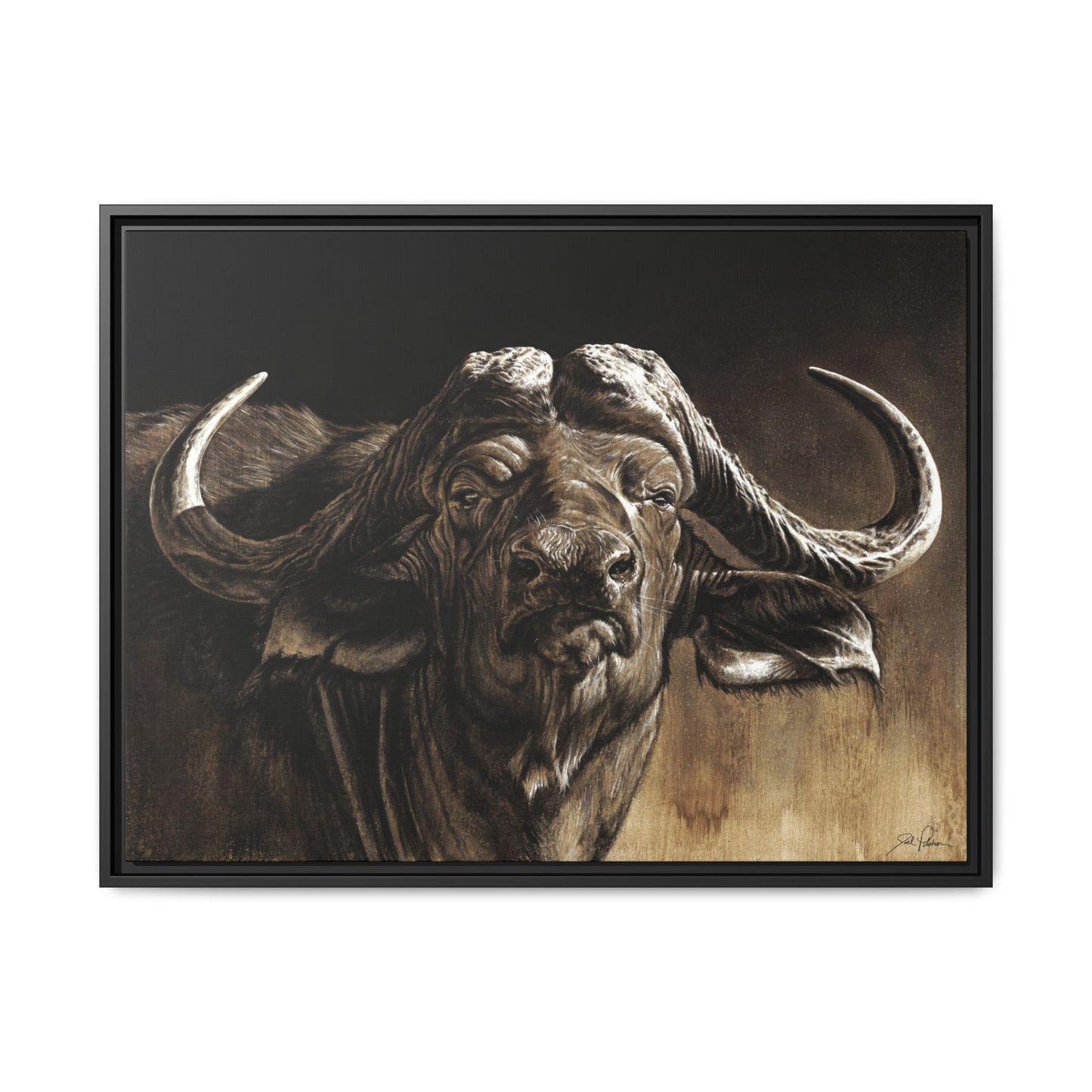 "Debt Collector" Framed Canvas
