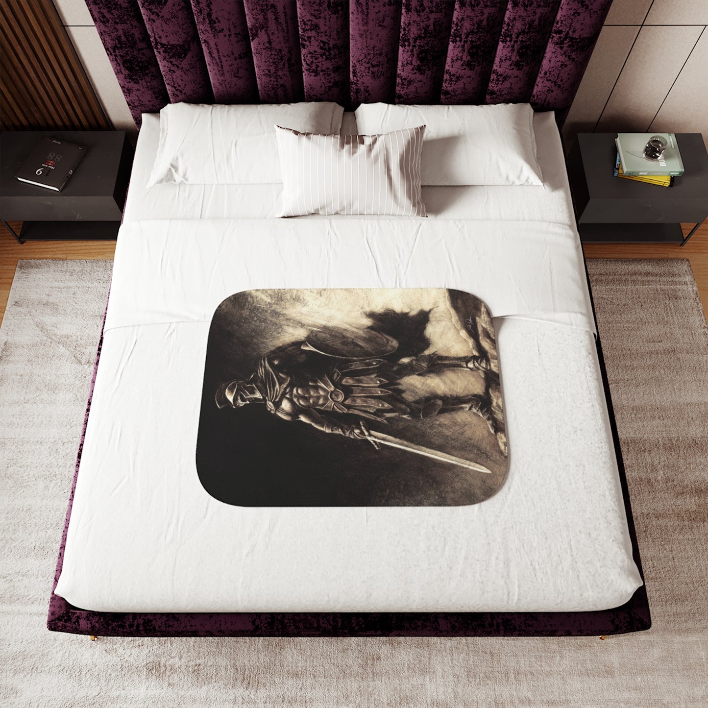 "Armor of God" Sherpa Blanket.
