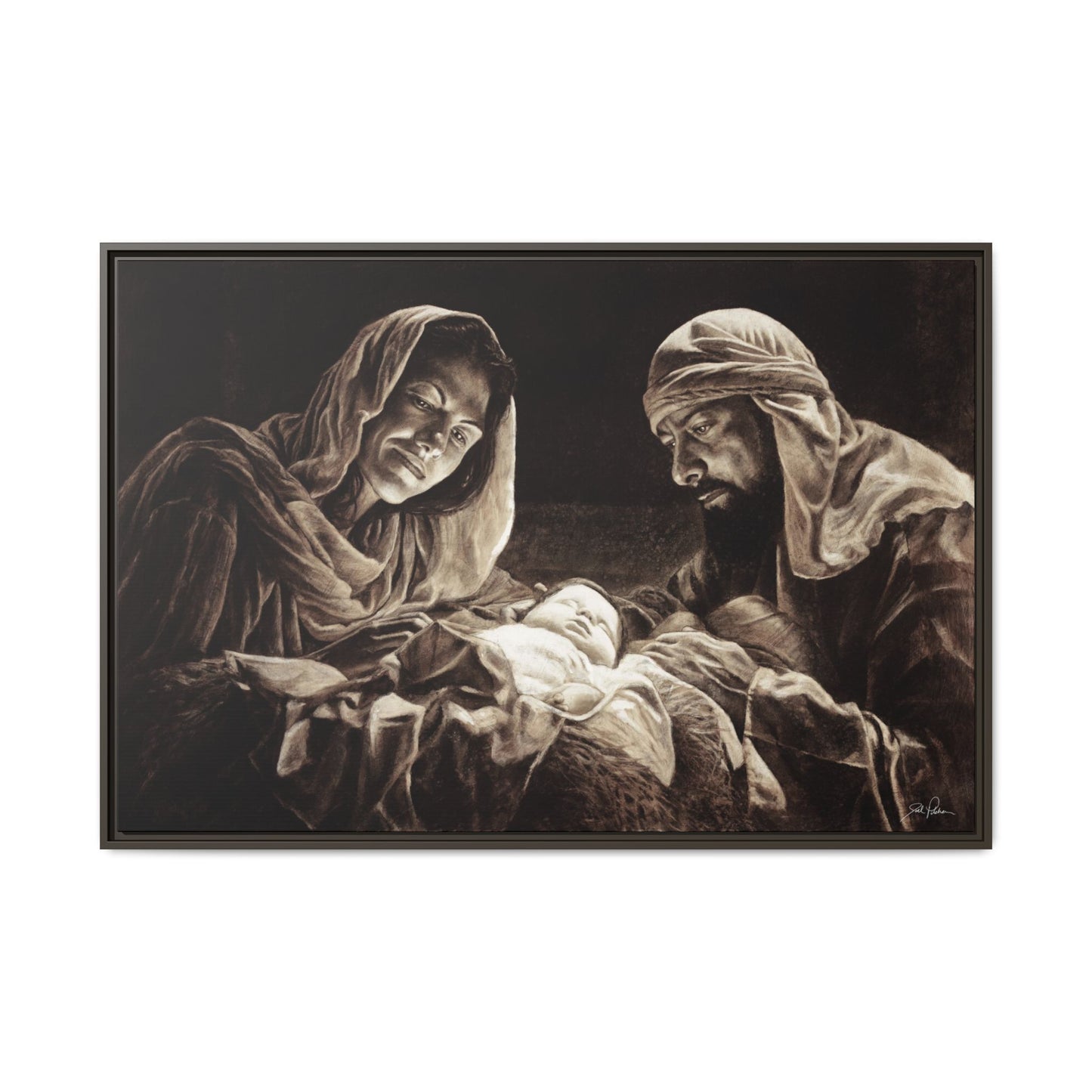 "Light of the World" Framed Canvas