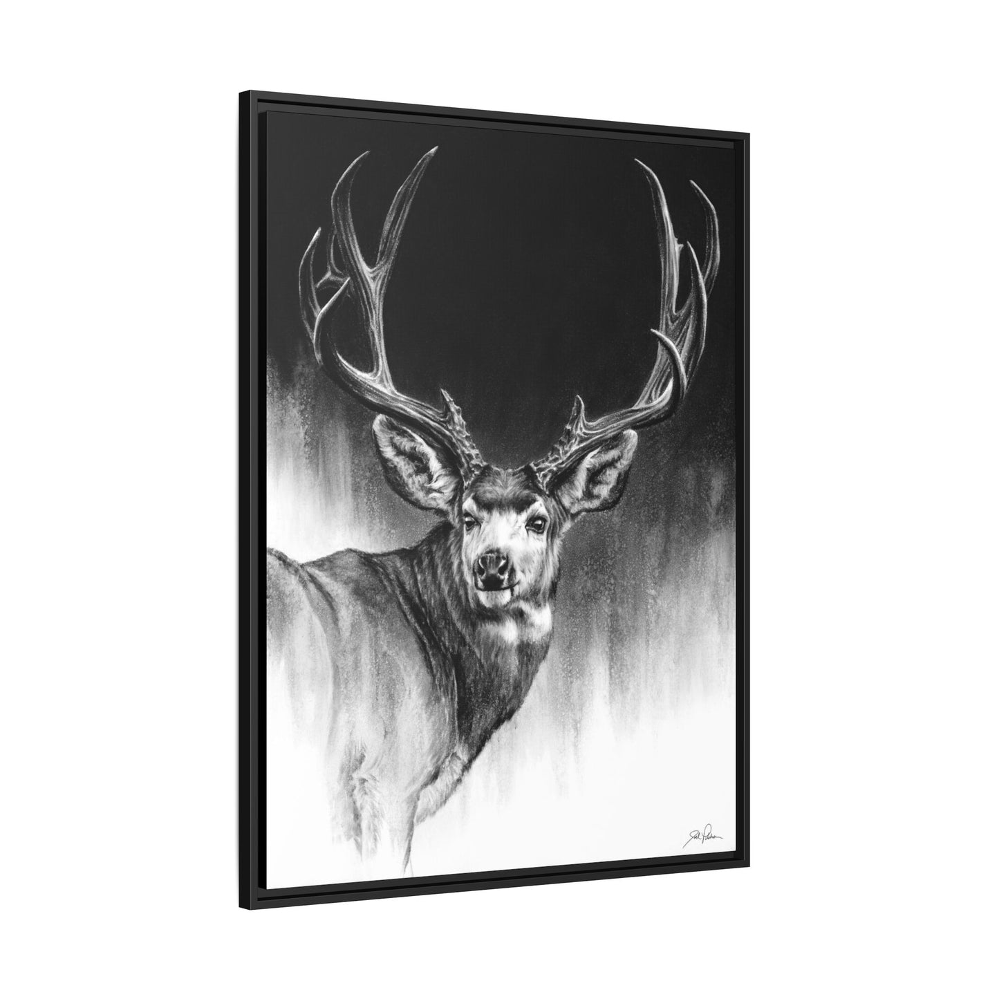 "Looking Back" Framed Canvas
