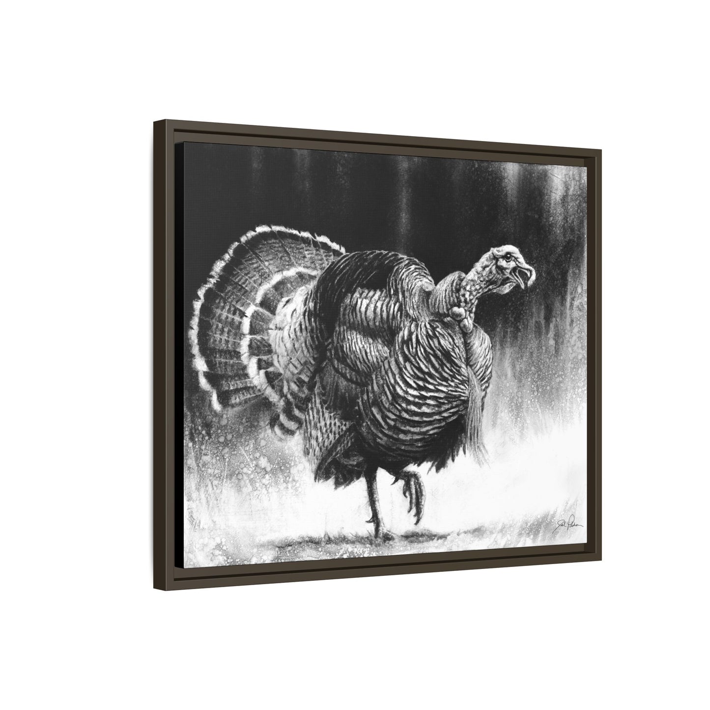 "Gobbler" Framed Canvas