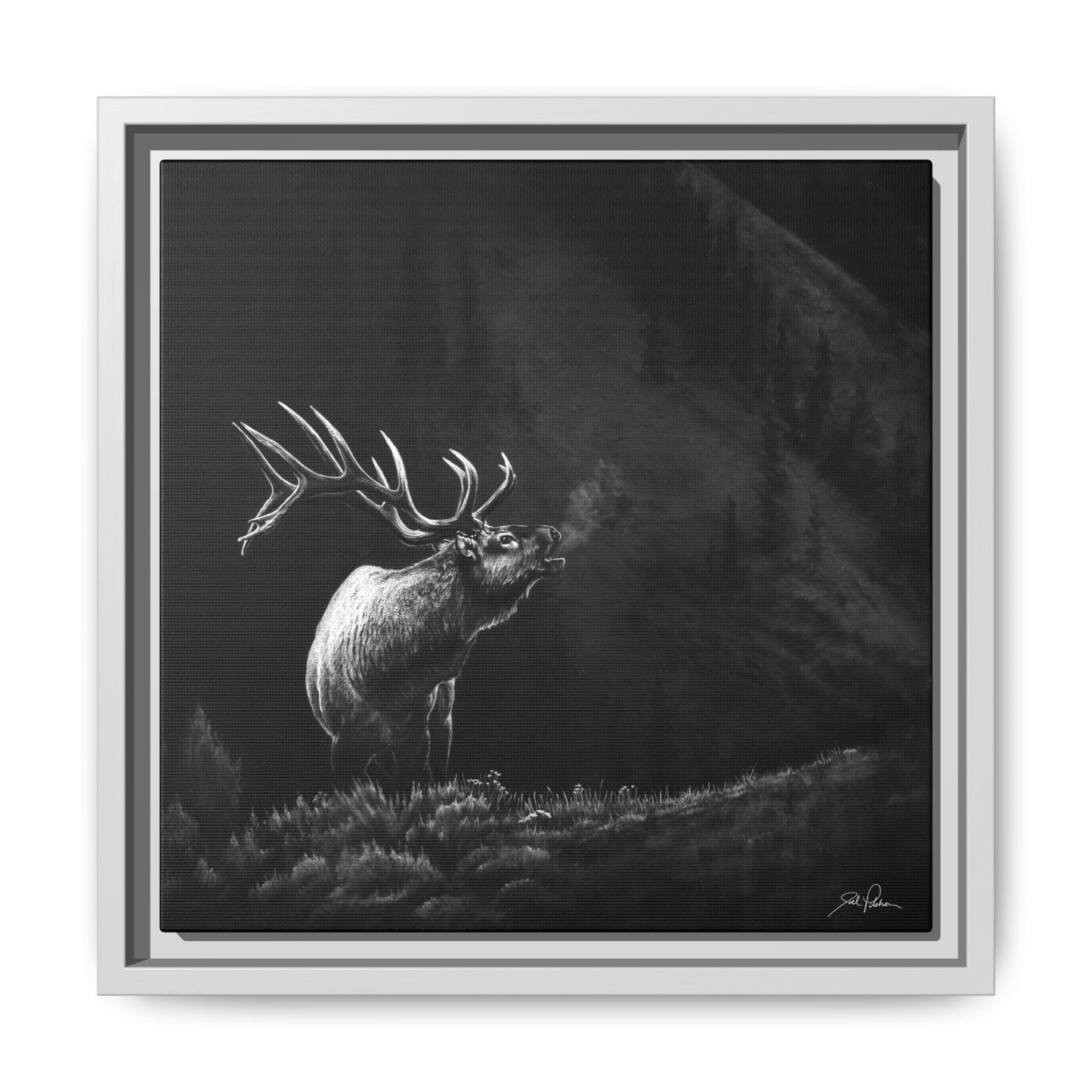 "Mountain Monarch" Framed Canvas