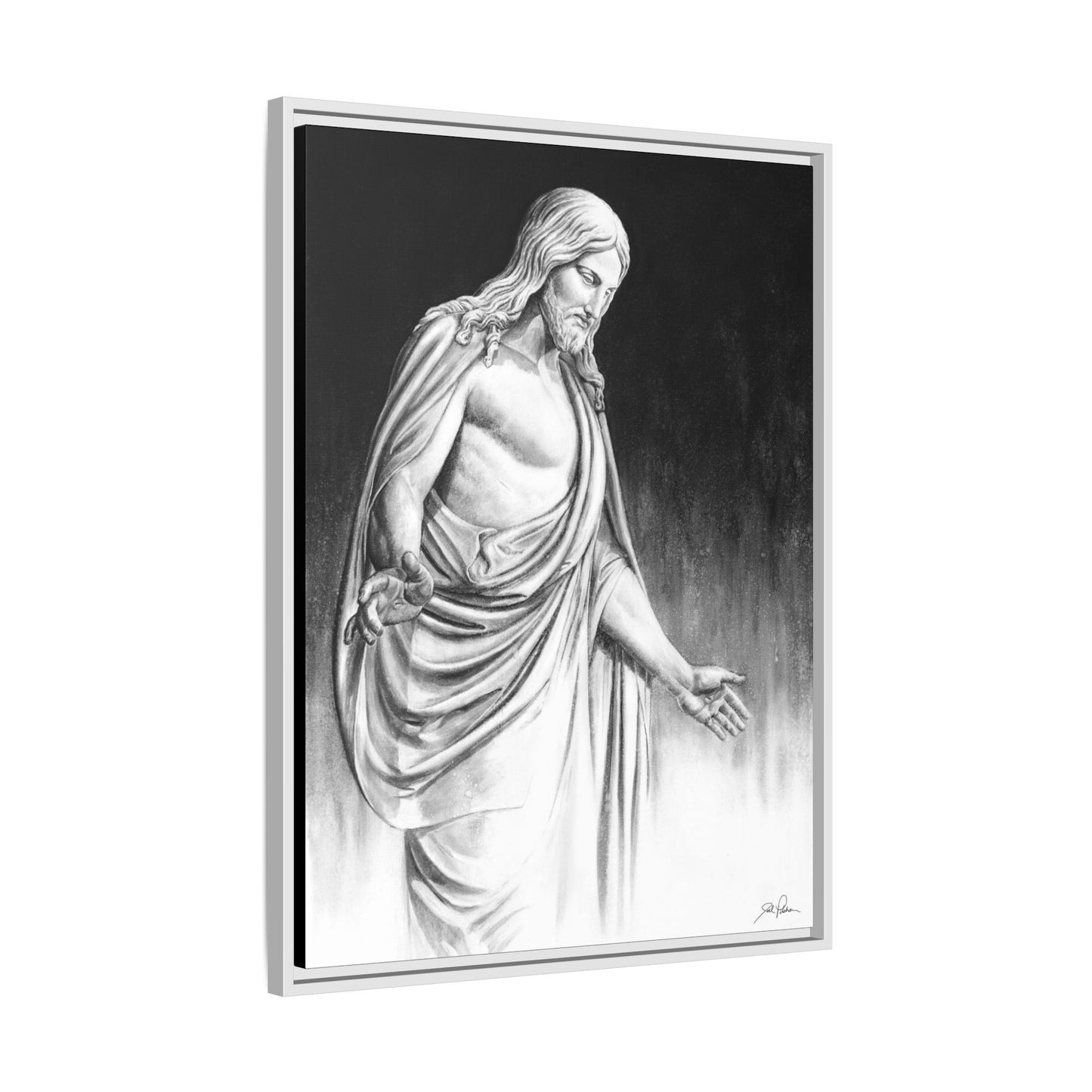 "Come Unto Me" Framed Canvas