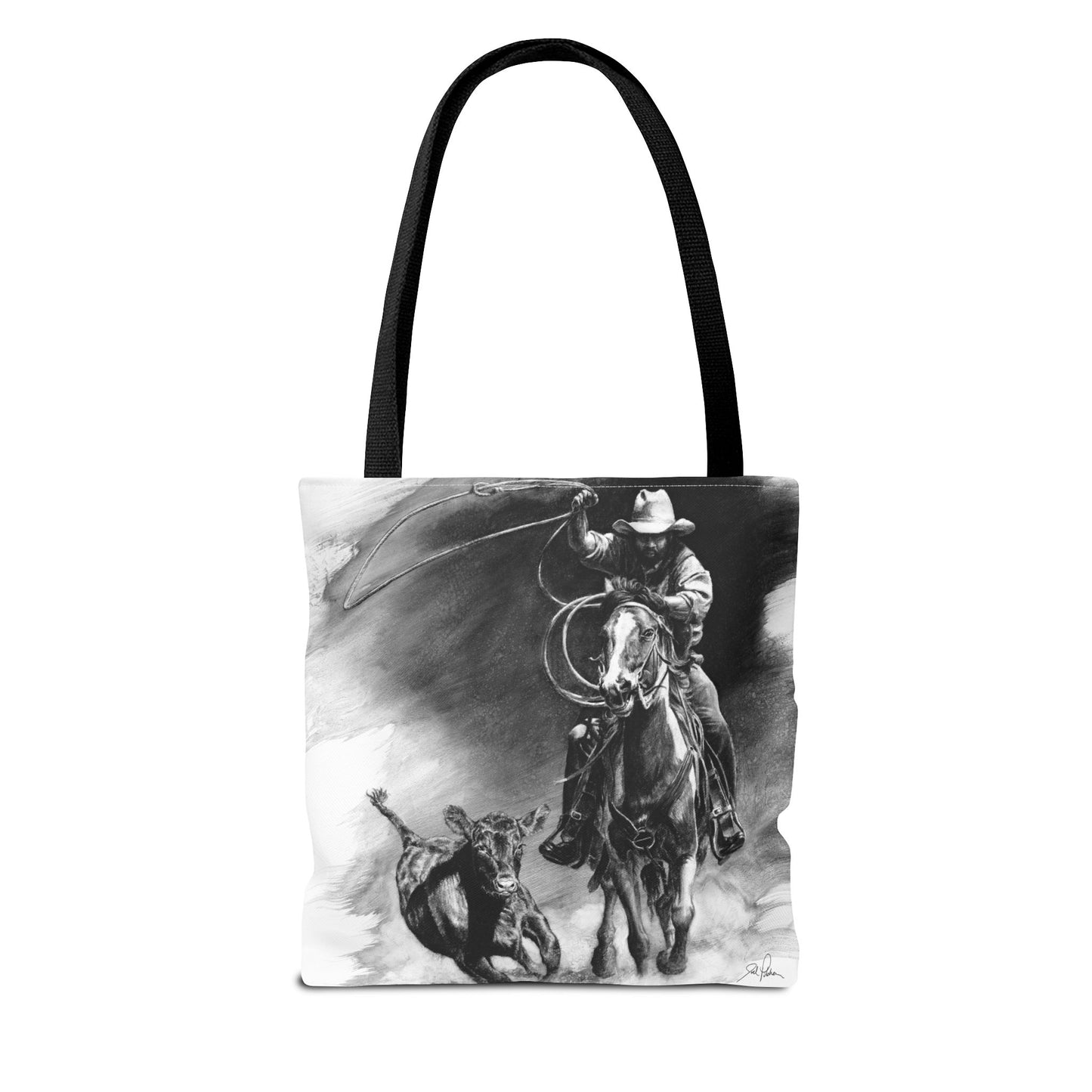 "Calf Roping" Tote Bag