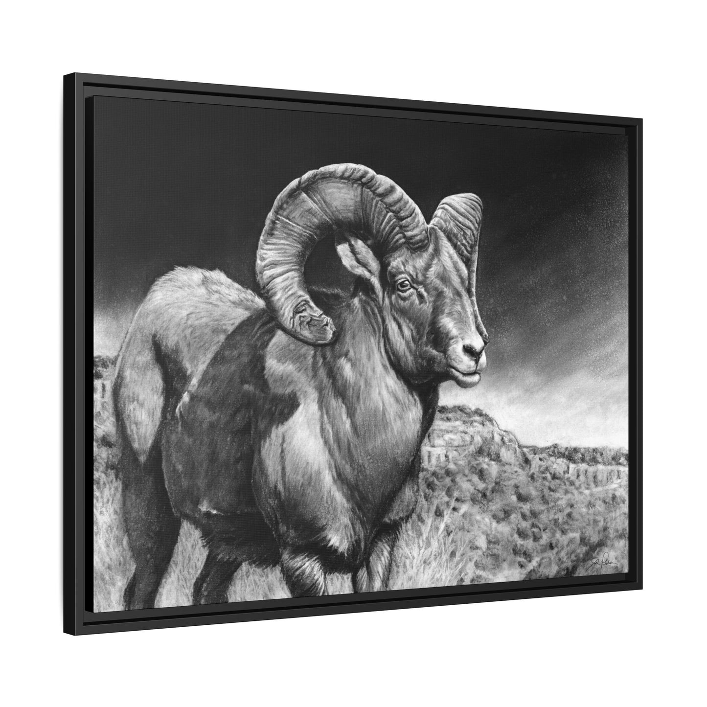 "High Class" Framed Canvas