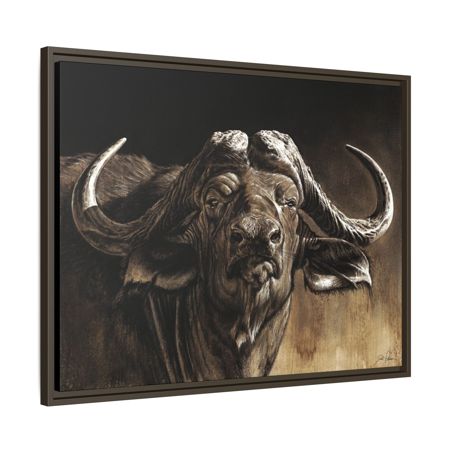 "Debt Collector" Framed Canvas