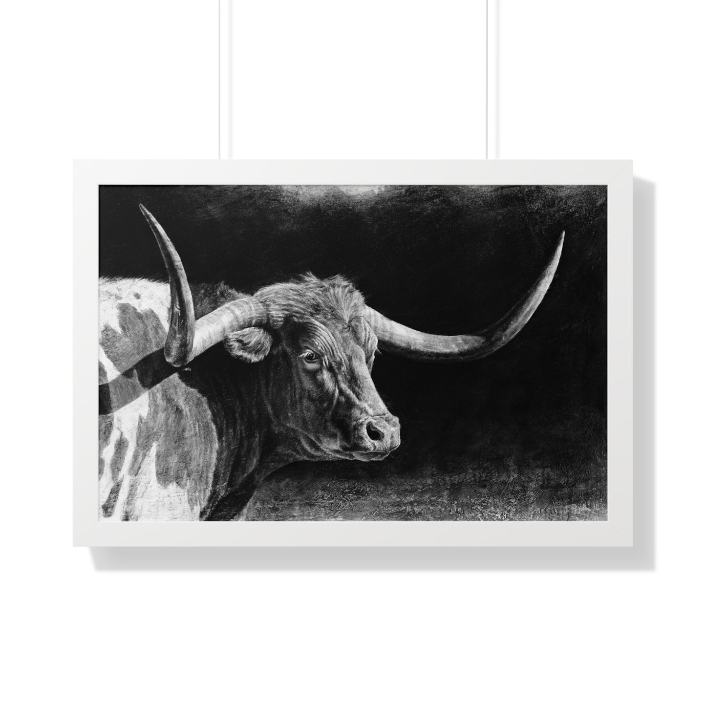 "Longhorn II" Framed Paper Print