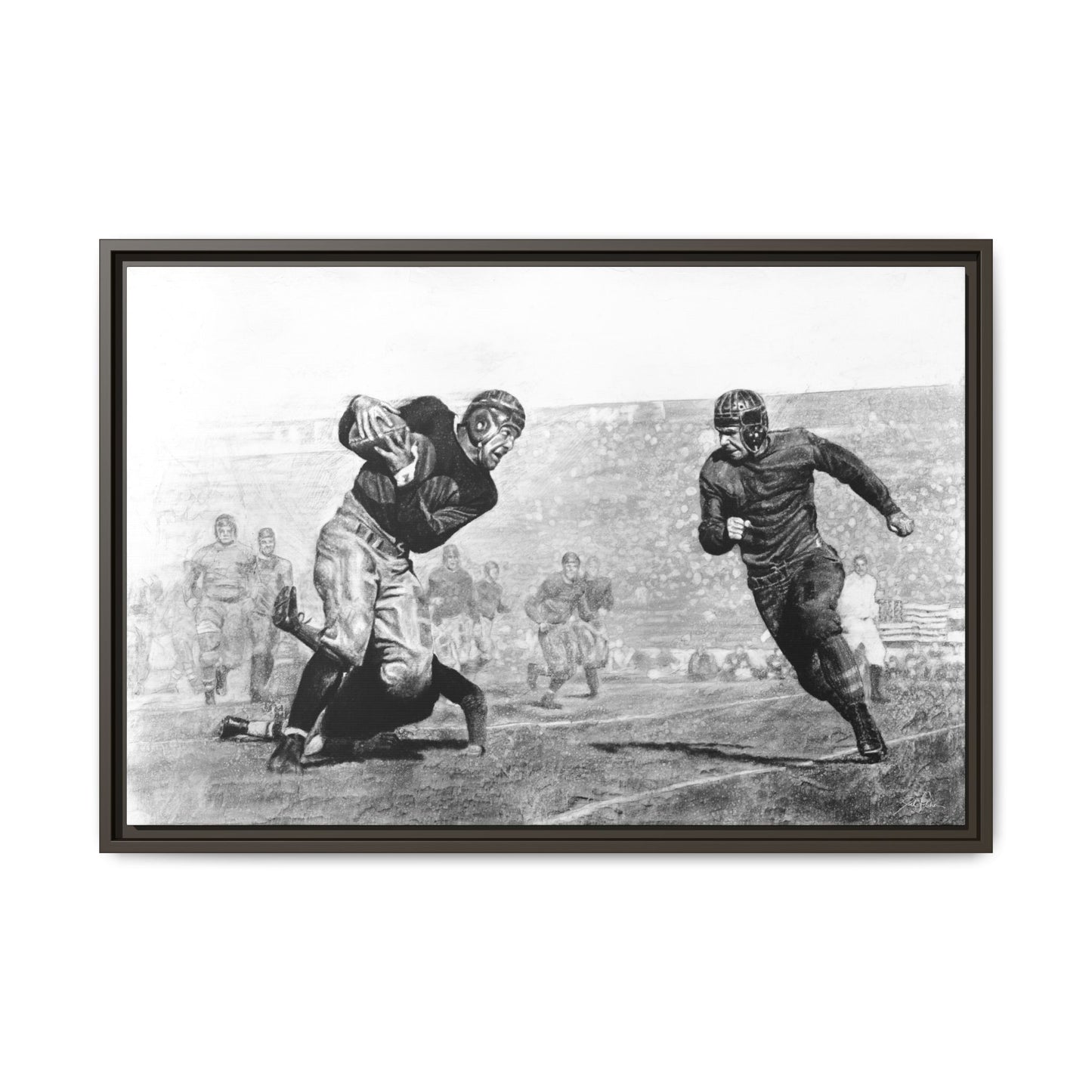 "Leatherheads" Framed Canvas