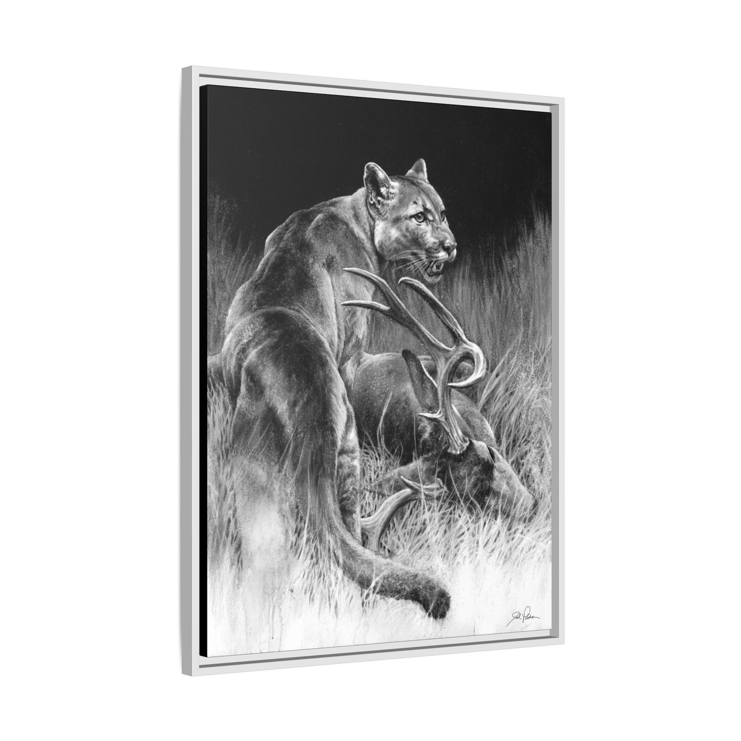 "Food Chain" Framed Canvas
