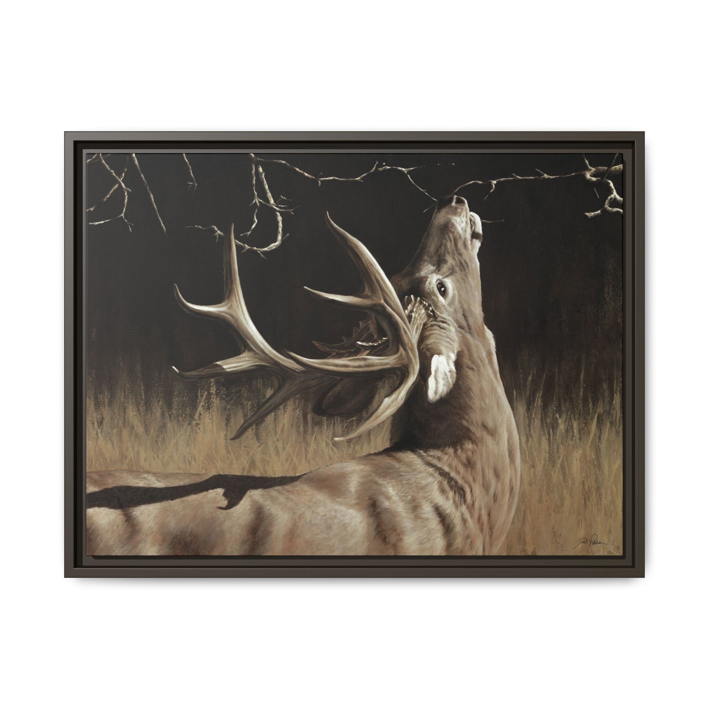 "Calling Card" Framed Canvas