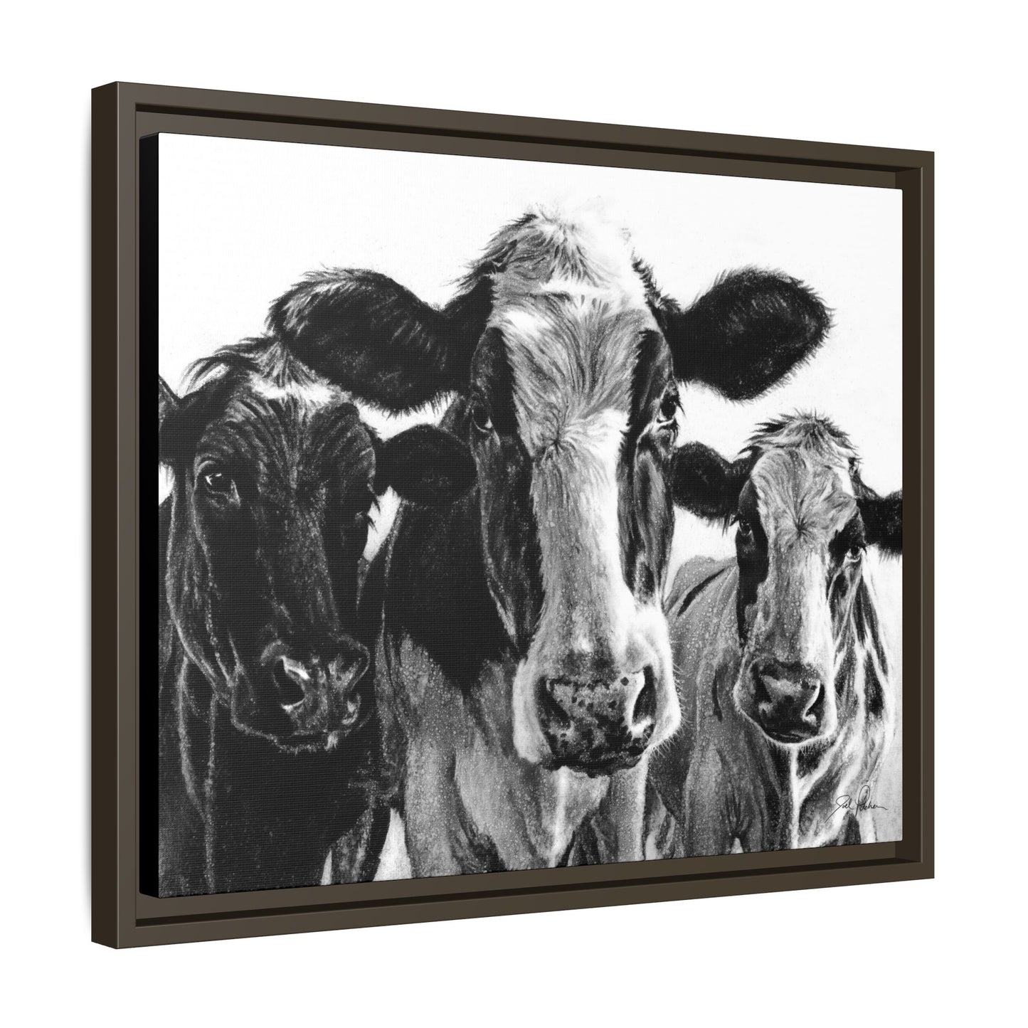 "Milk Maids" Framed Canvas