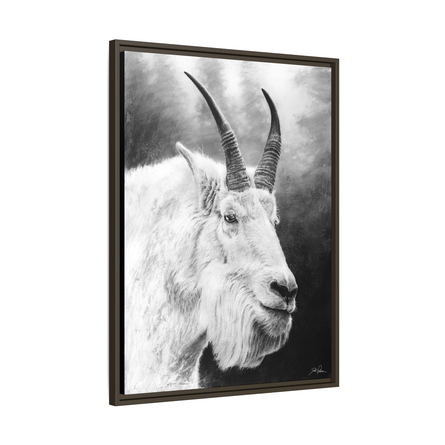 "G.O.A.T." Framed Canvas