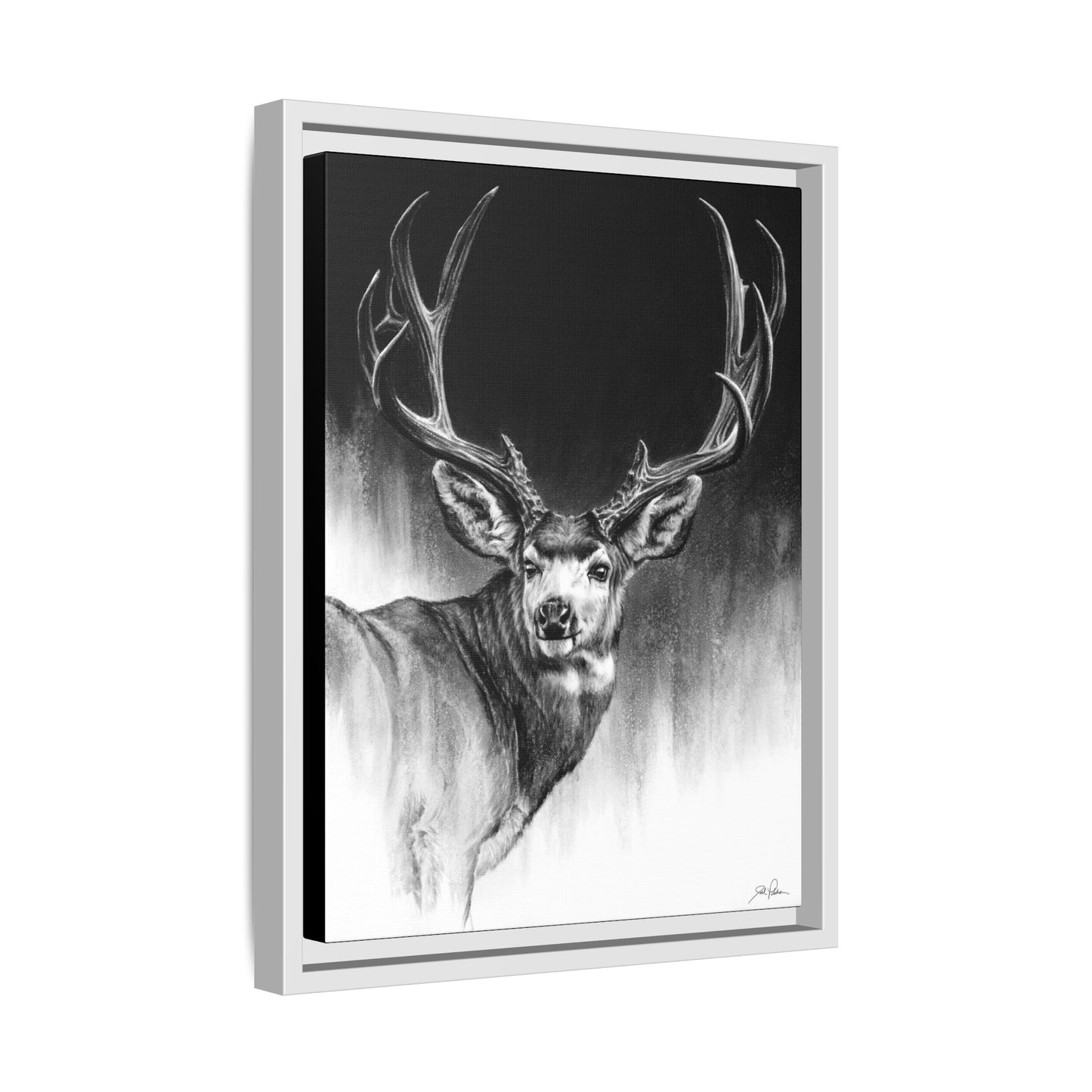 "Looking Back" Framed Canvas