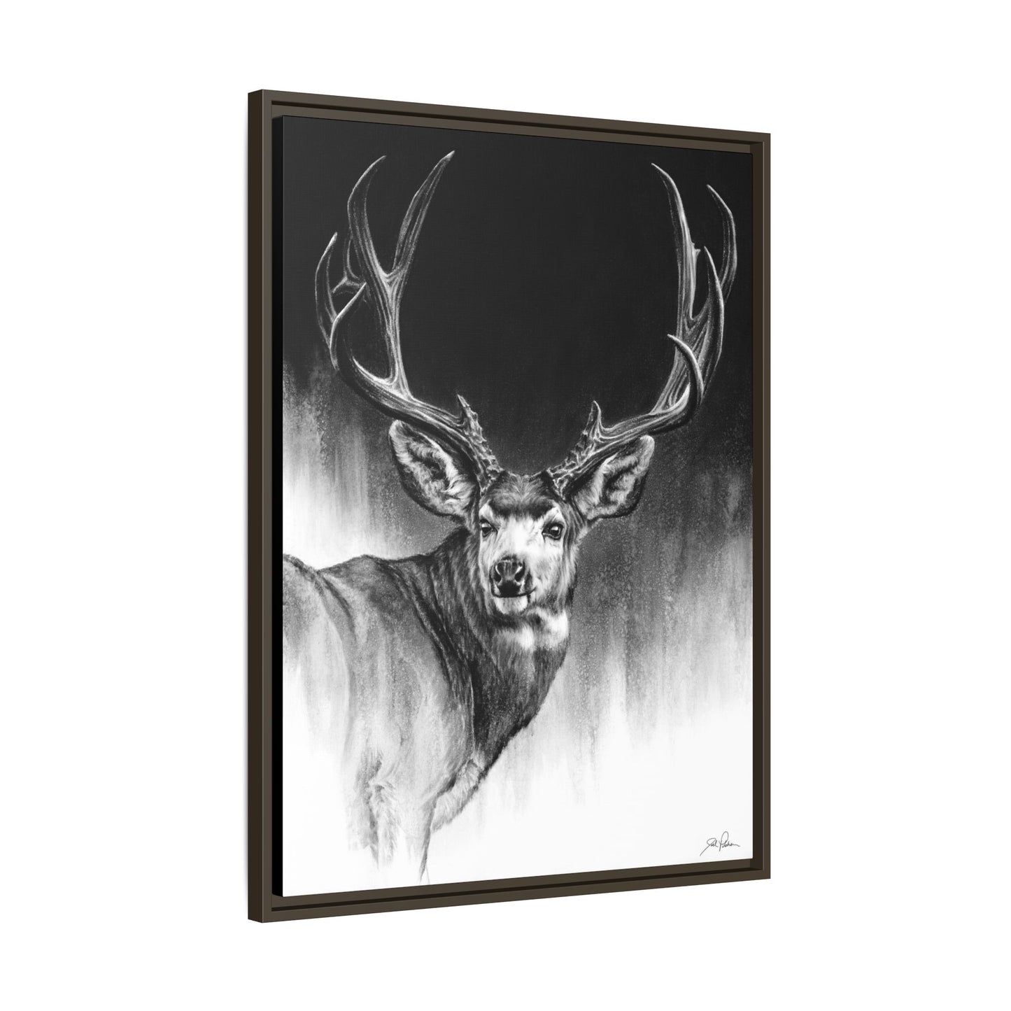 "Looking Back" Framed Canvas