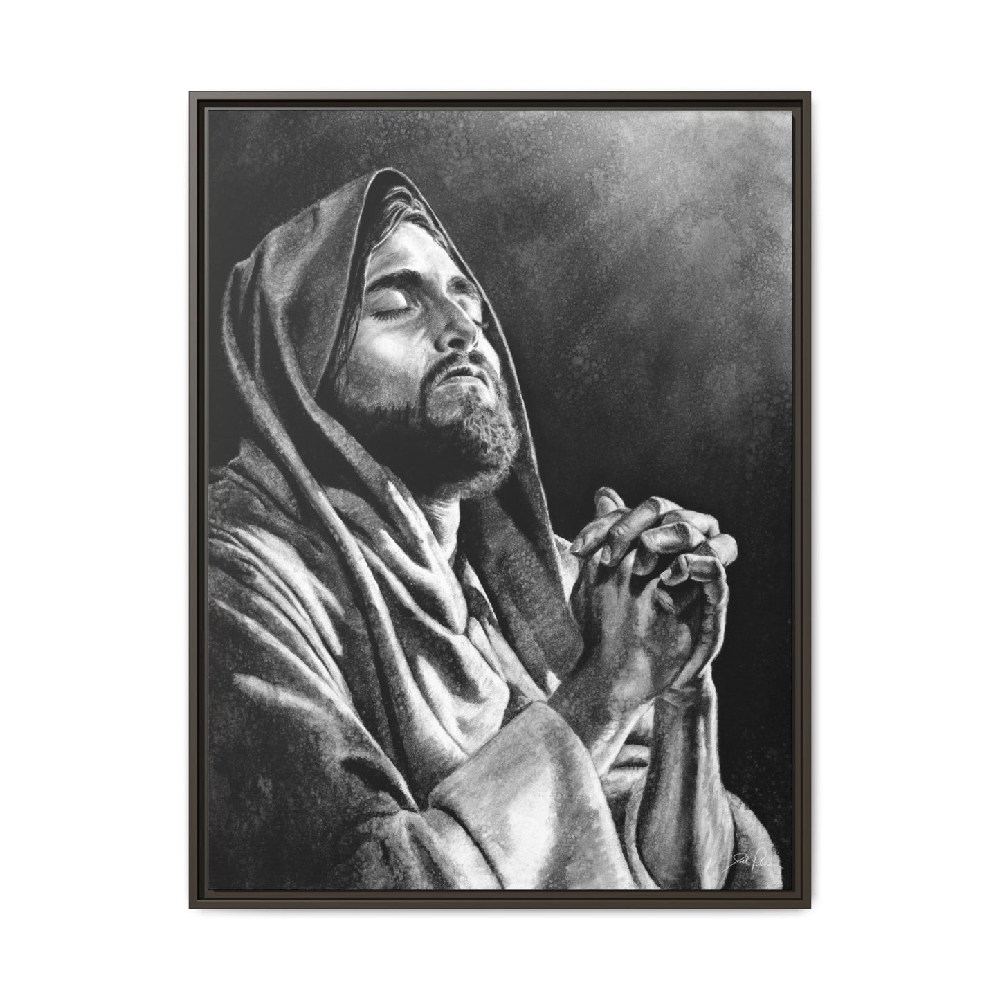 "Thy Will Be Done" Framed Canvas