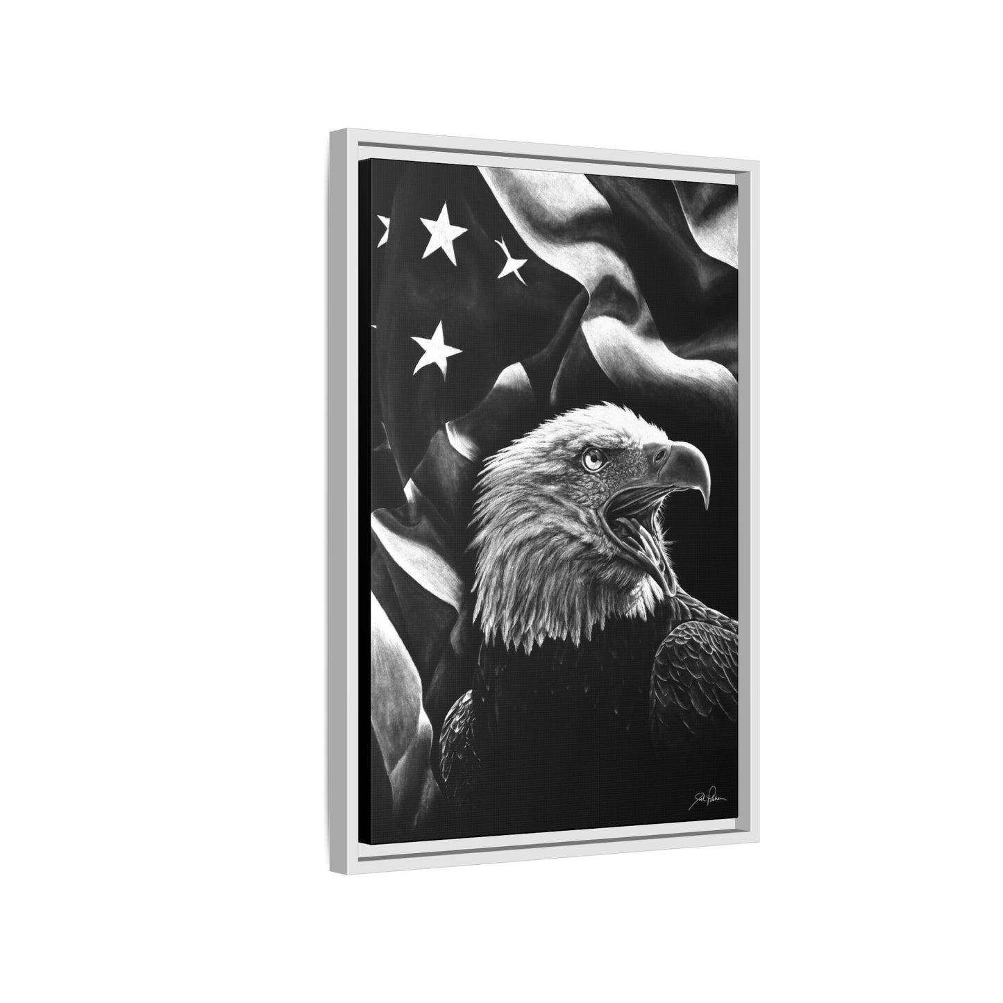 "American Eagle" Framed Canvas