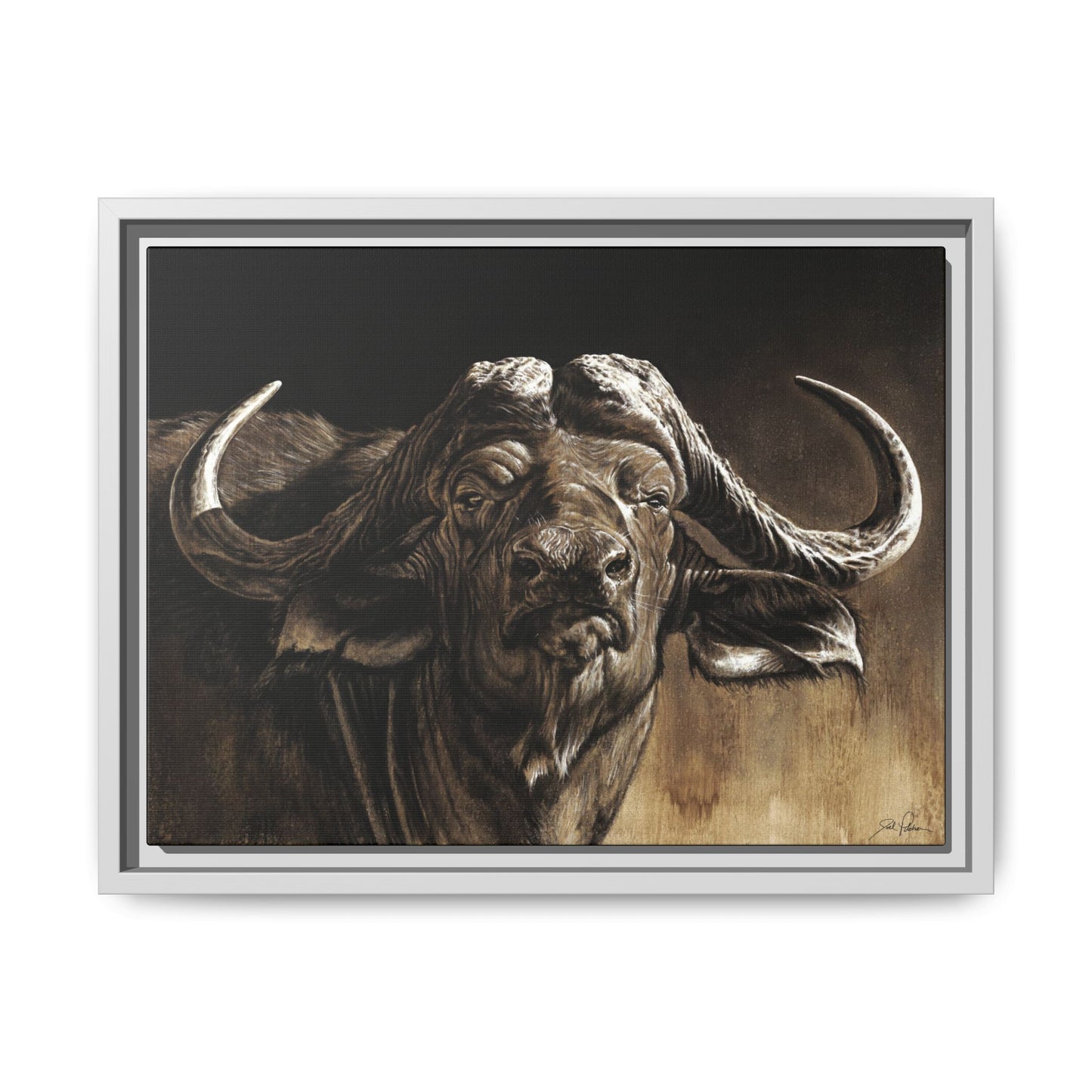 "Debt Collector" Framed Canvas