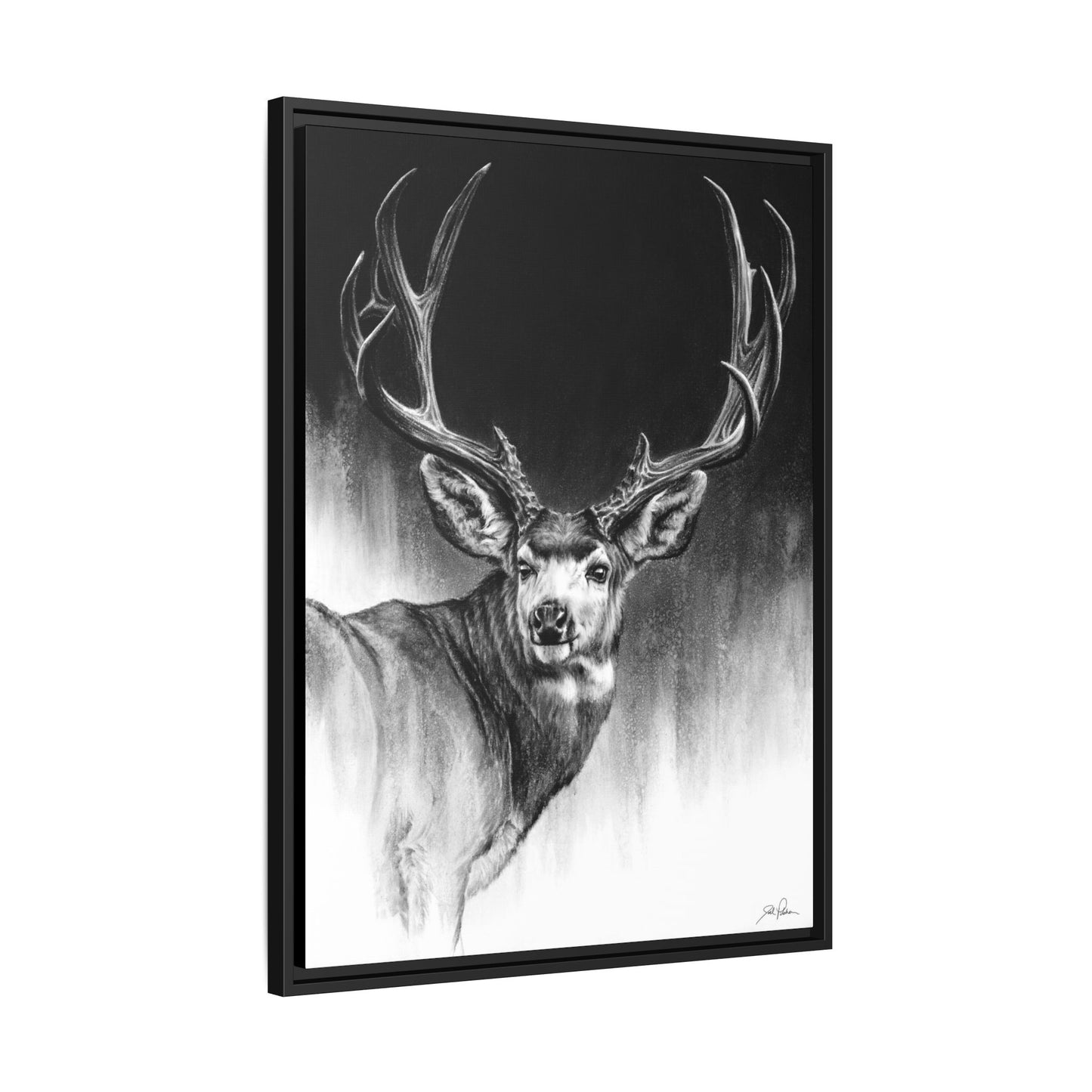 "Looking Back" Framed Canvas